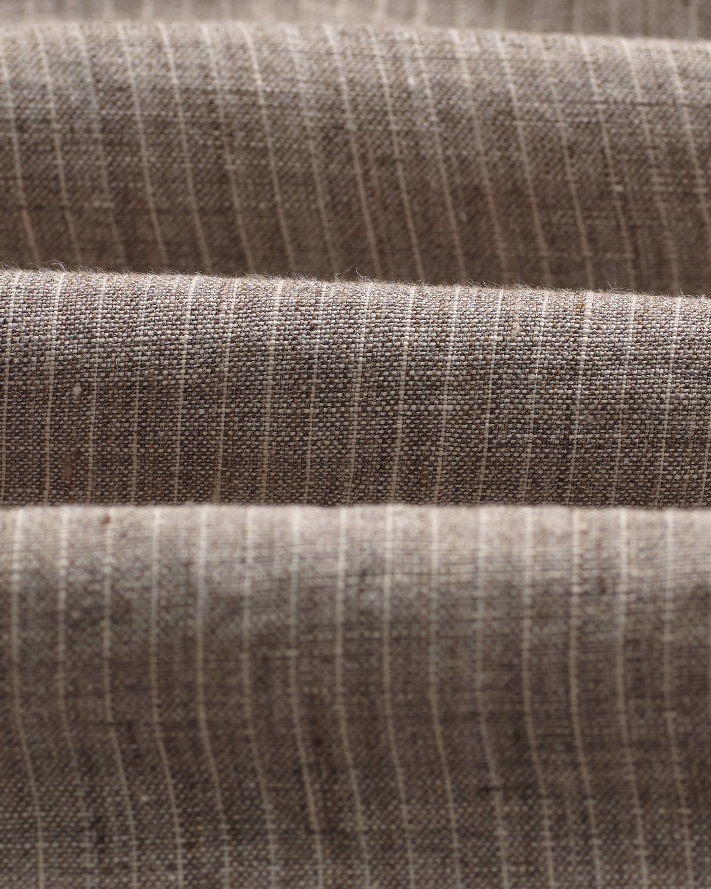 Malham Trouser in Linen Stripe Natural/Brown