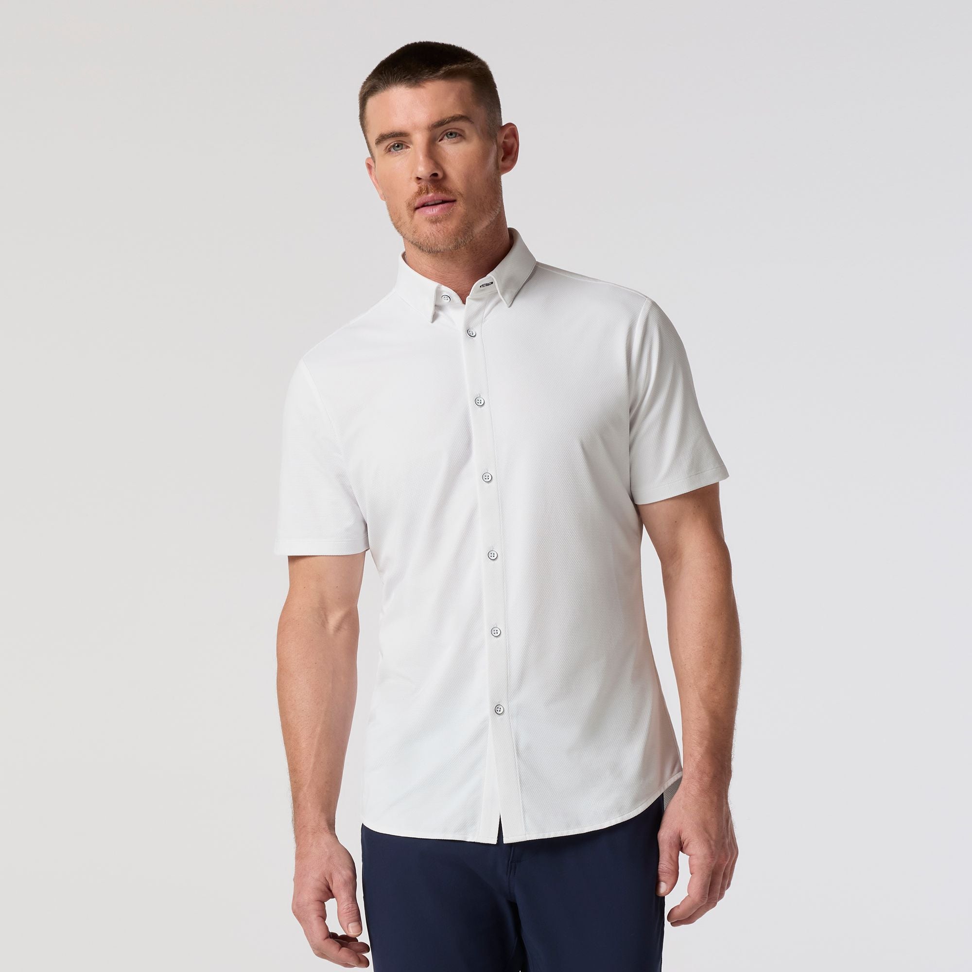 Halyard Short Sleeve Dress Shirt White