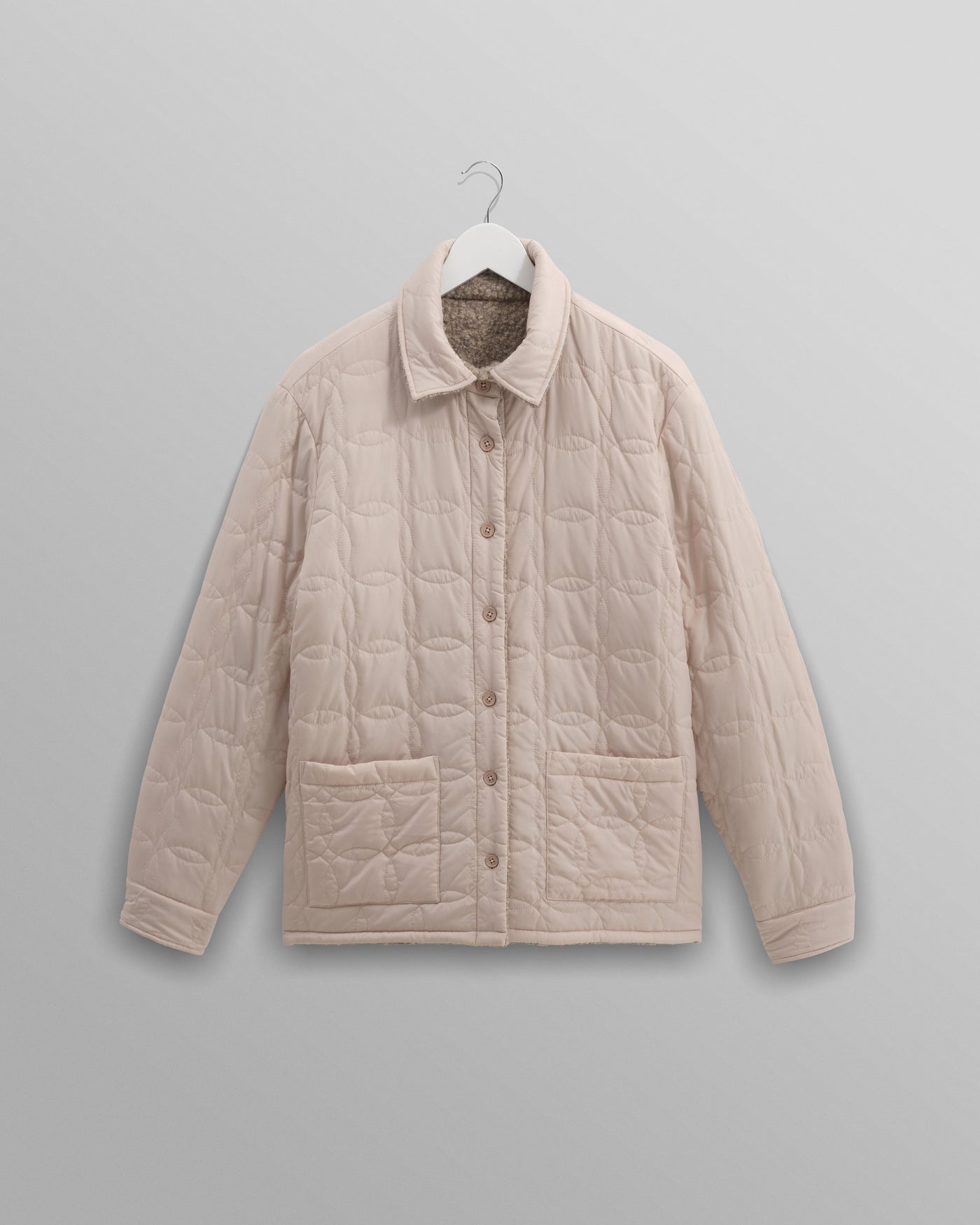 Mount Reversible Overshirt - Bobble Wool Natural
