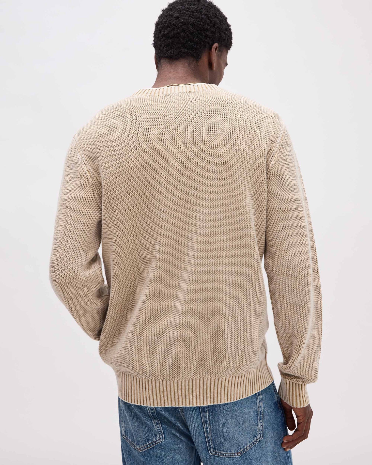 Dune Open Knit Sweater Khaki