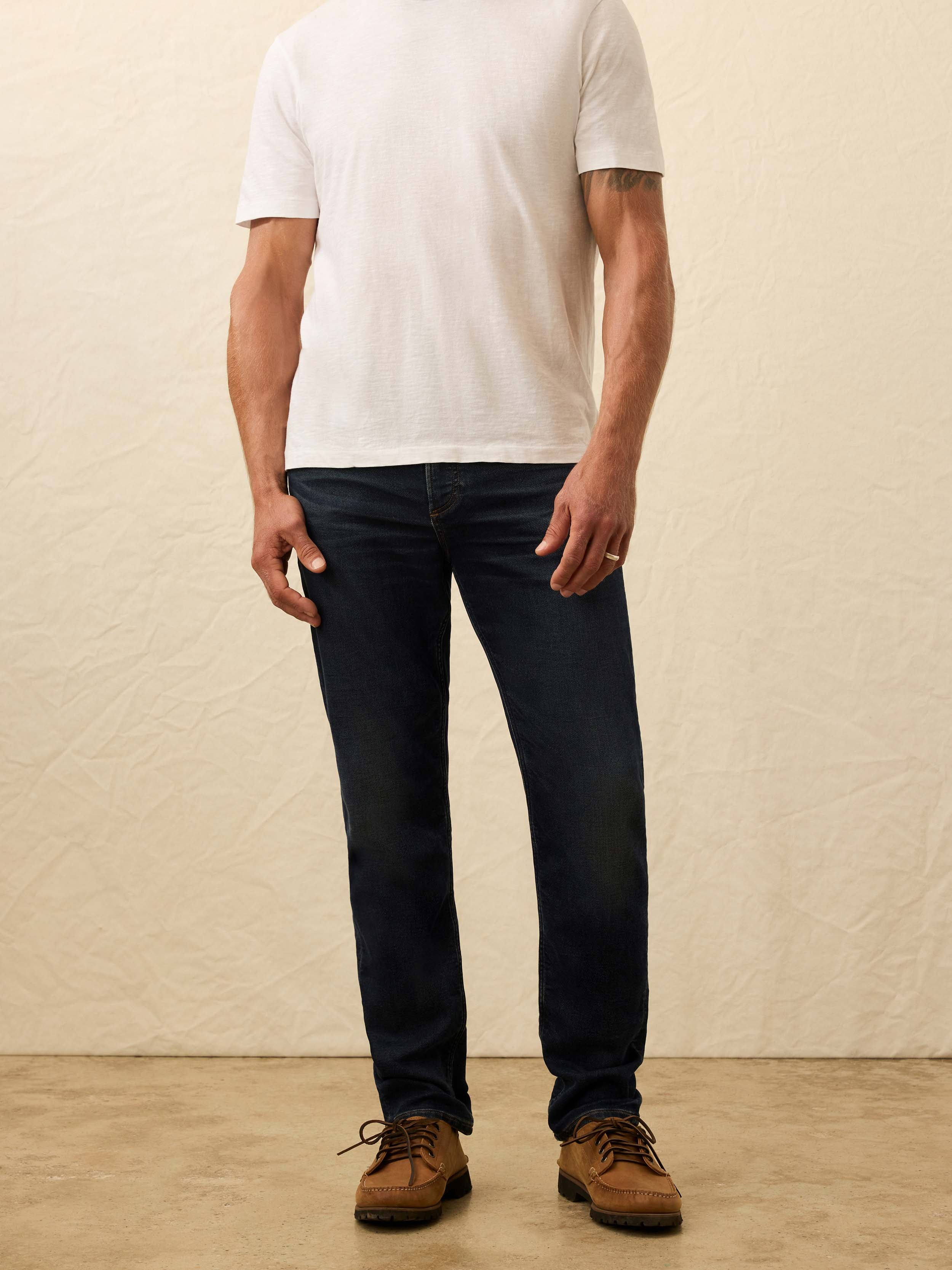 Stretch Terry Indigo 5 Pocket Belmar Coast Wash