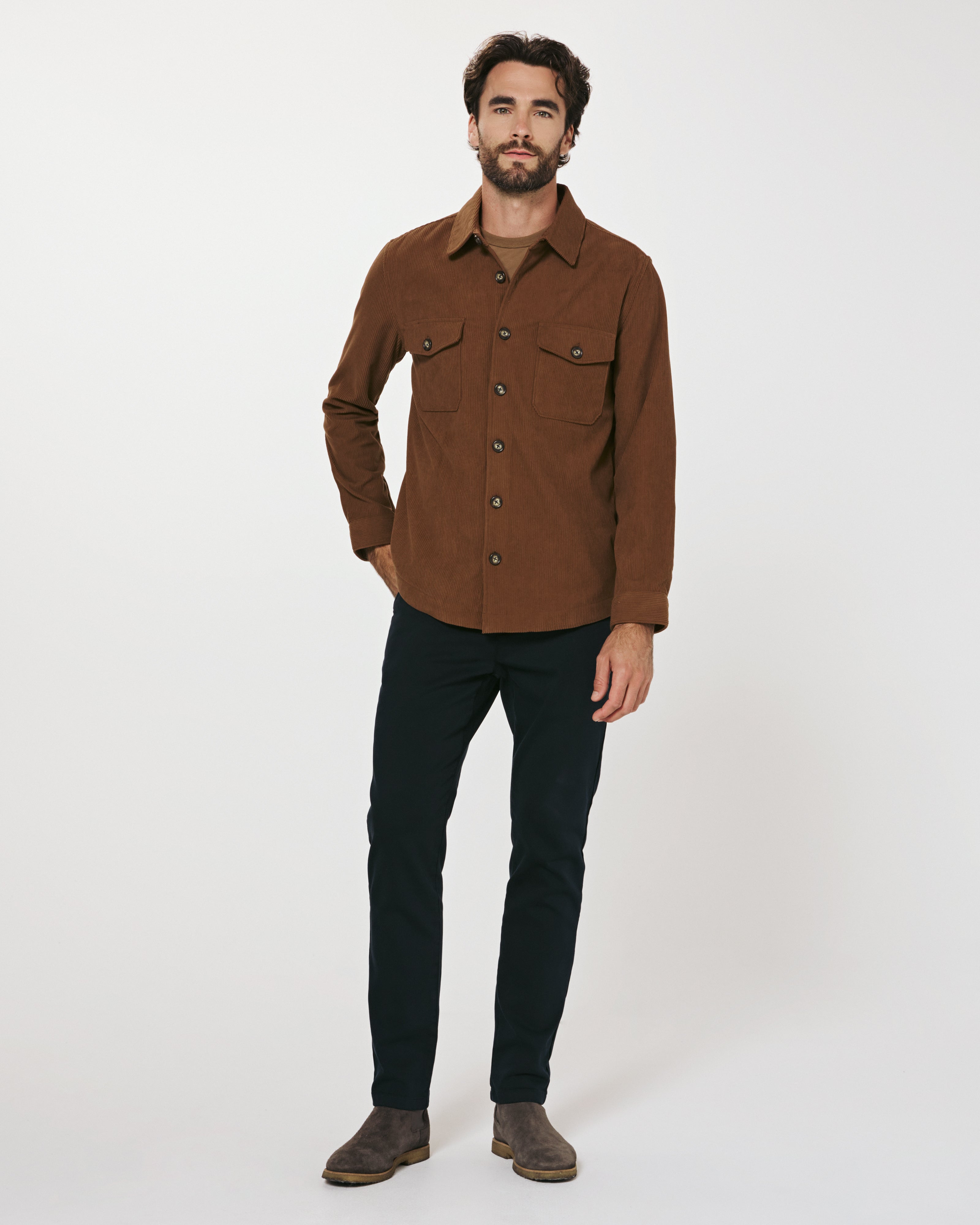 Crossway Corduroy Overshirt Cedar