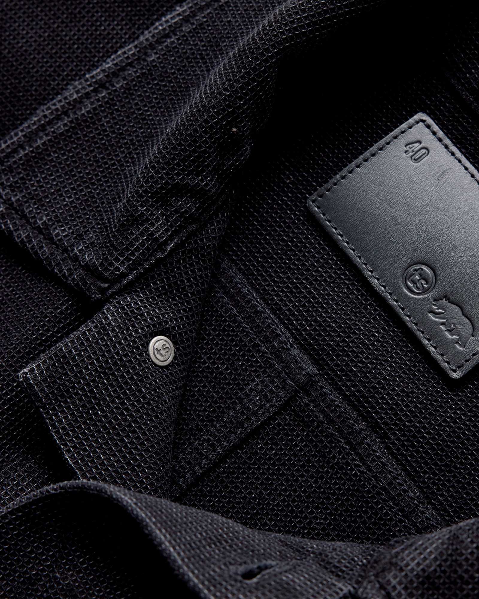The Long Haul Jacket in Waffle Black Indigo