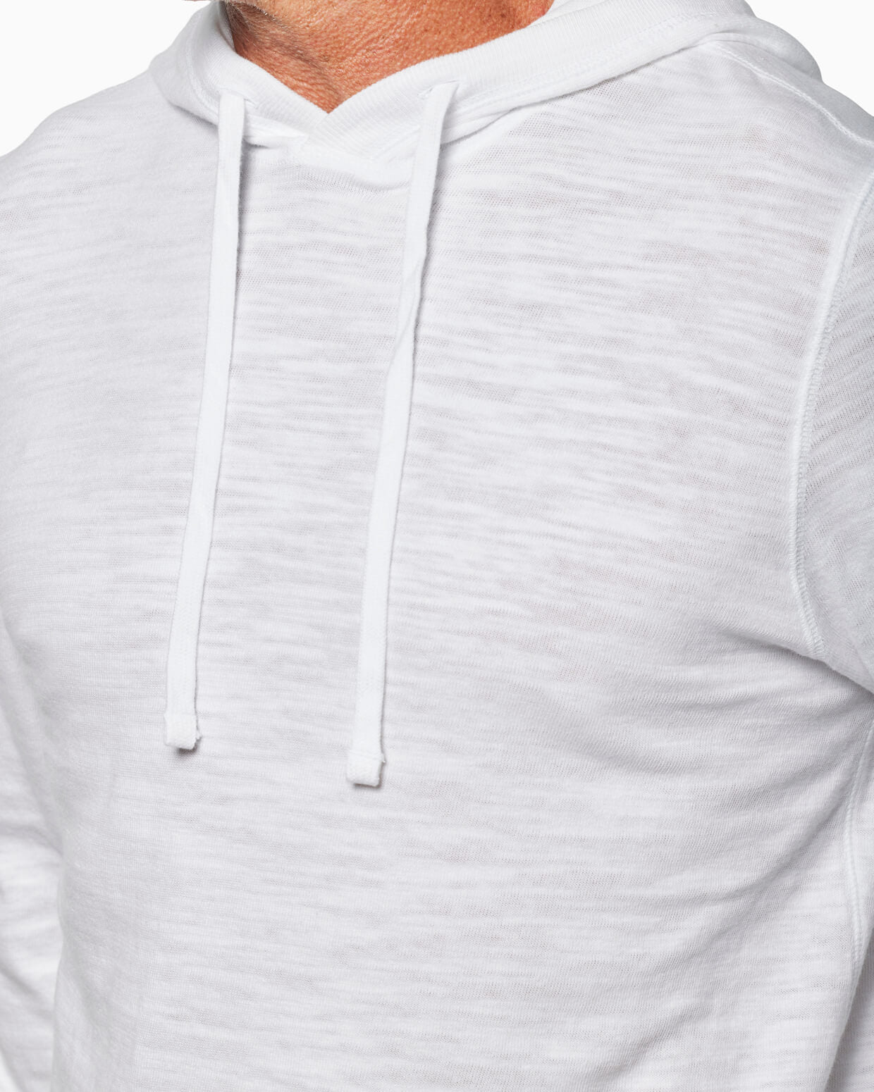 Surf Slub Hoodie White