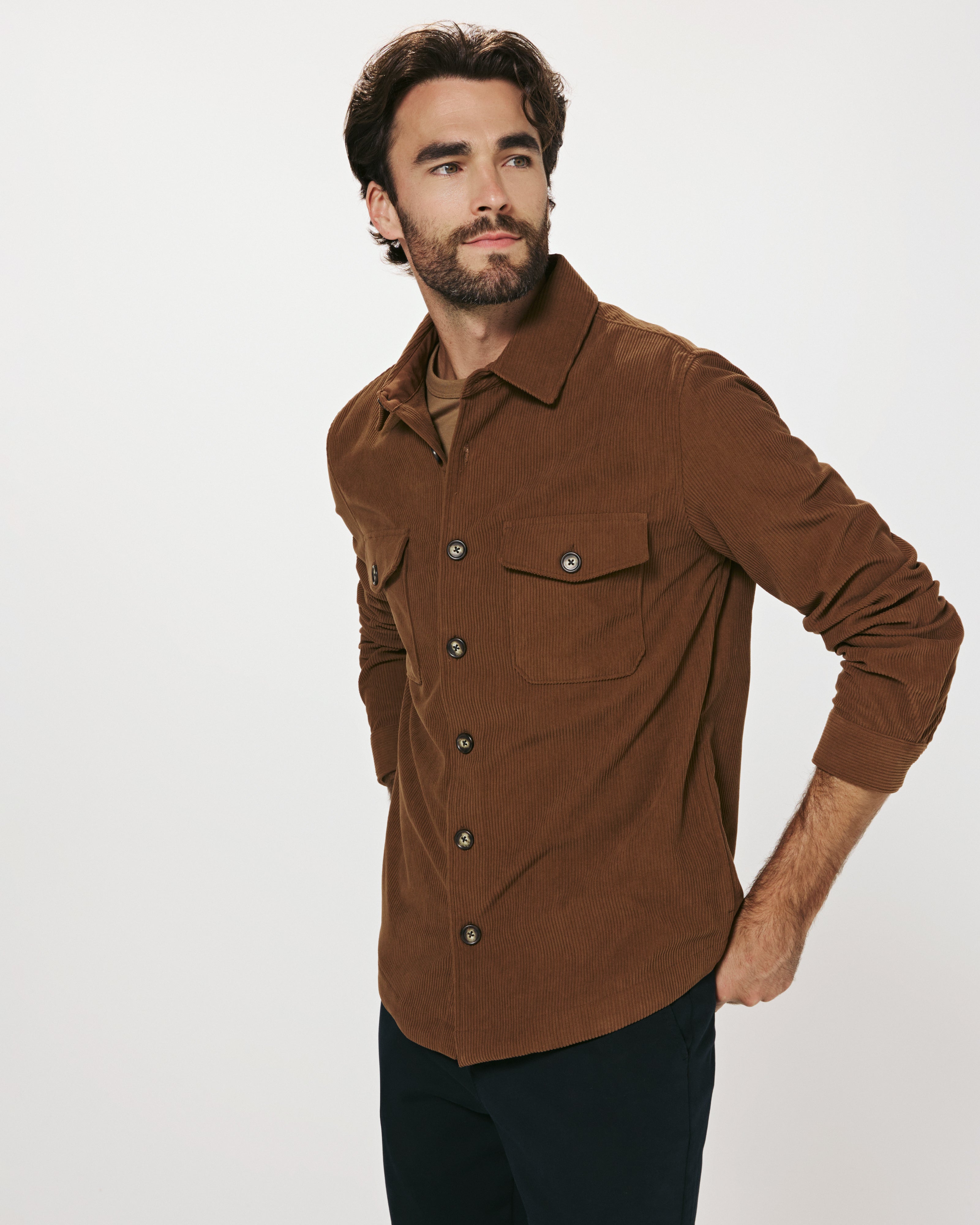 Crossway Corduroy Overshirt Cedar