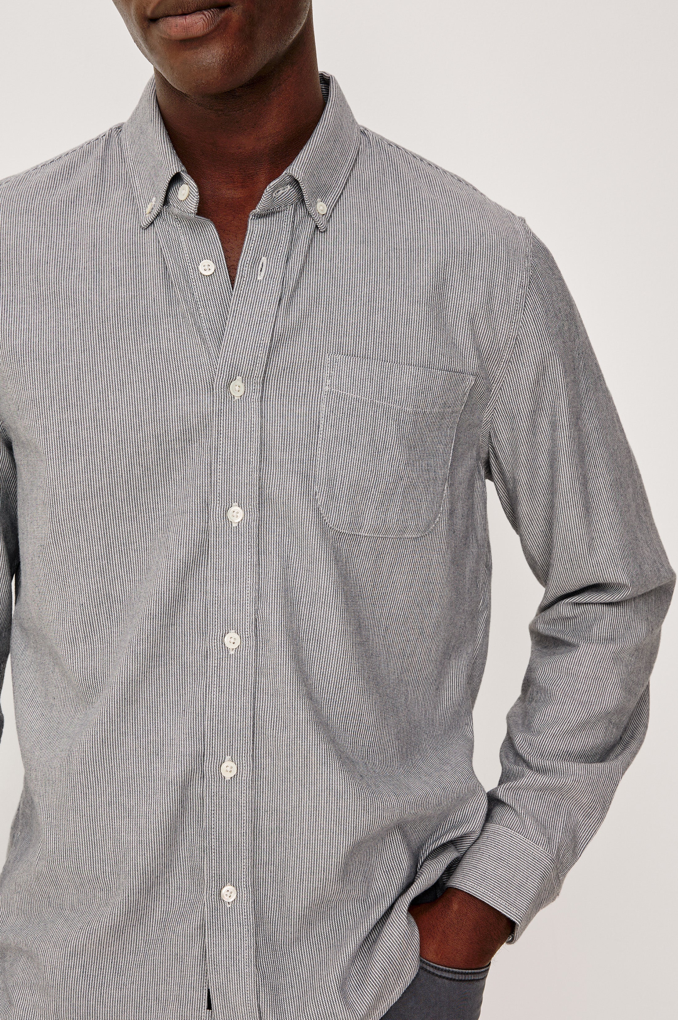 Vance Shirt Navy Rope Stripe