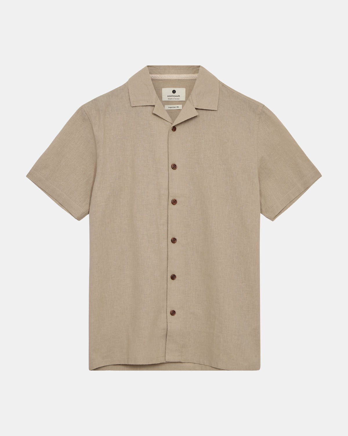 Akleo Short Sleeve Cot/Linen Shirt Feather Gray