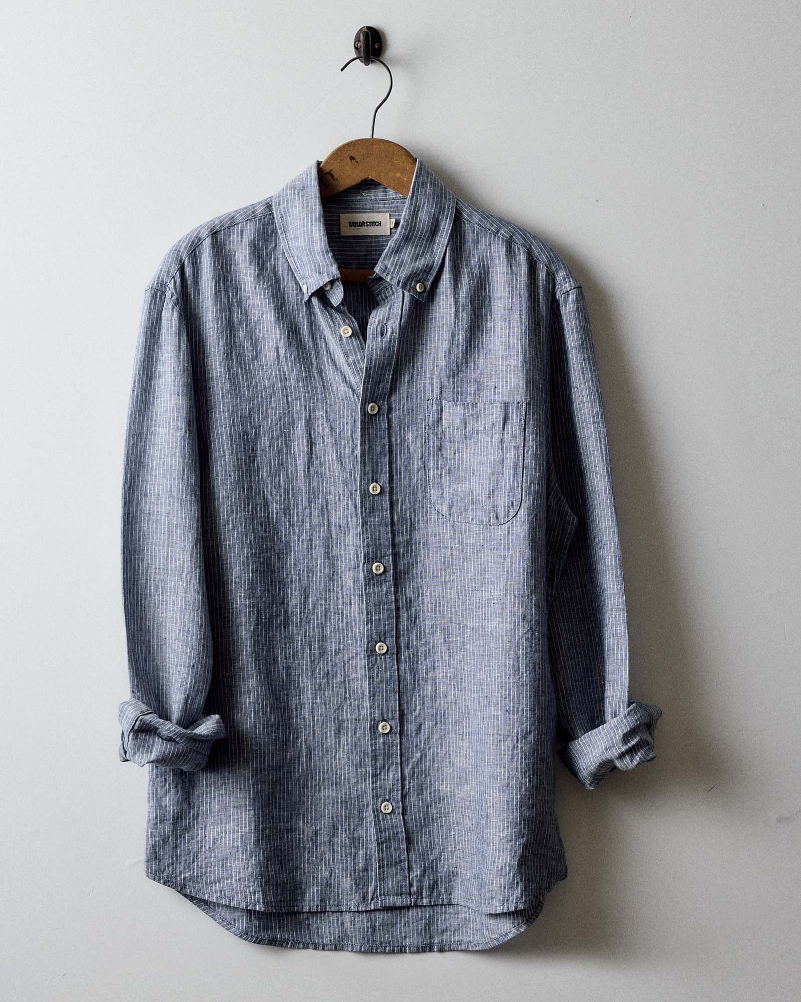The Jack Shirt Sky Stripe Linen