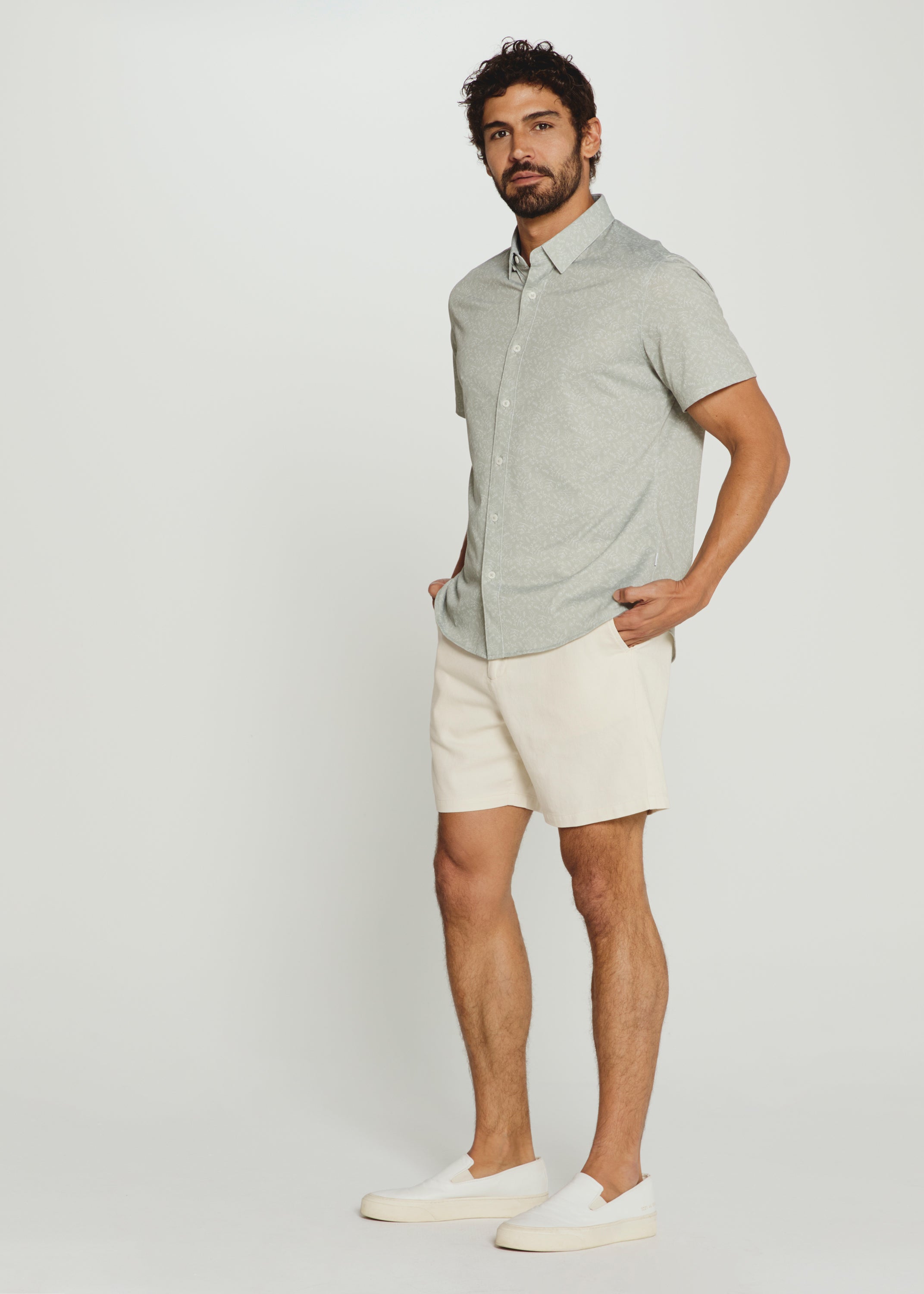 Laguna Linen Short - 7" Natural