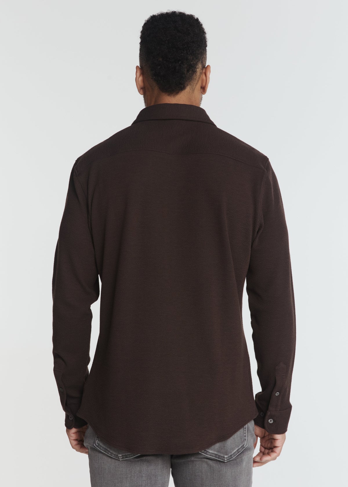 Levine Long Sleeve Shirt Walnut