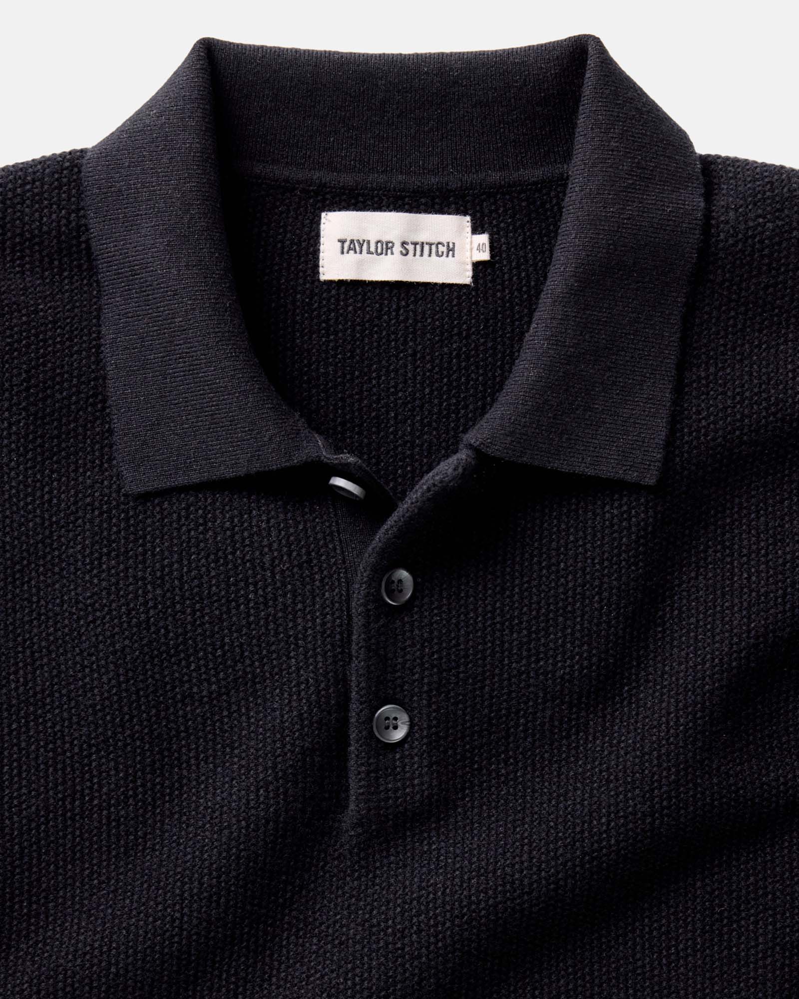 The Newton Sweater Polo in Merino Midnight
