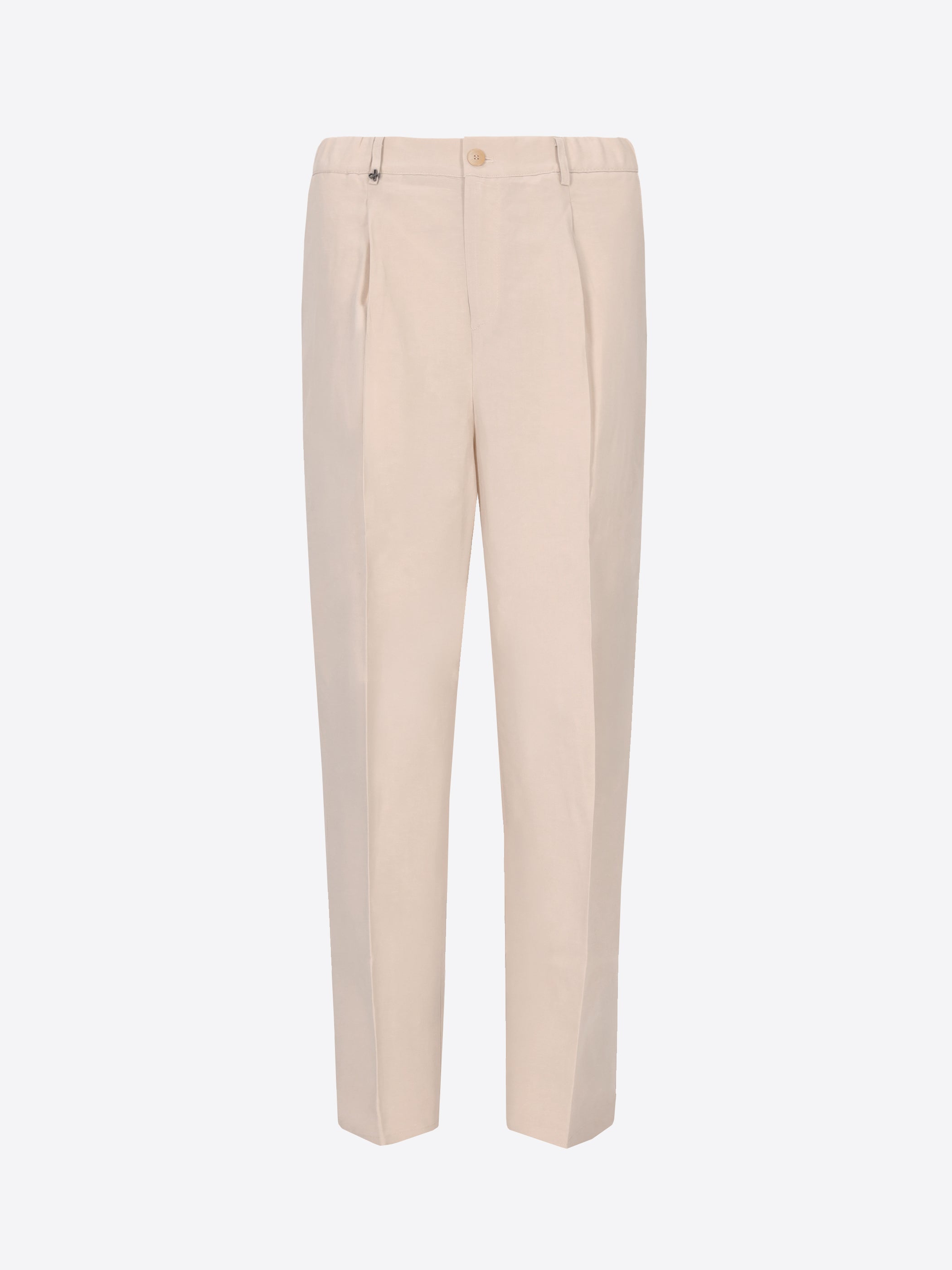 Alloro Ban Pleated Trouser Travertine