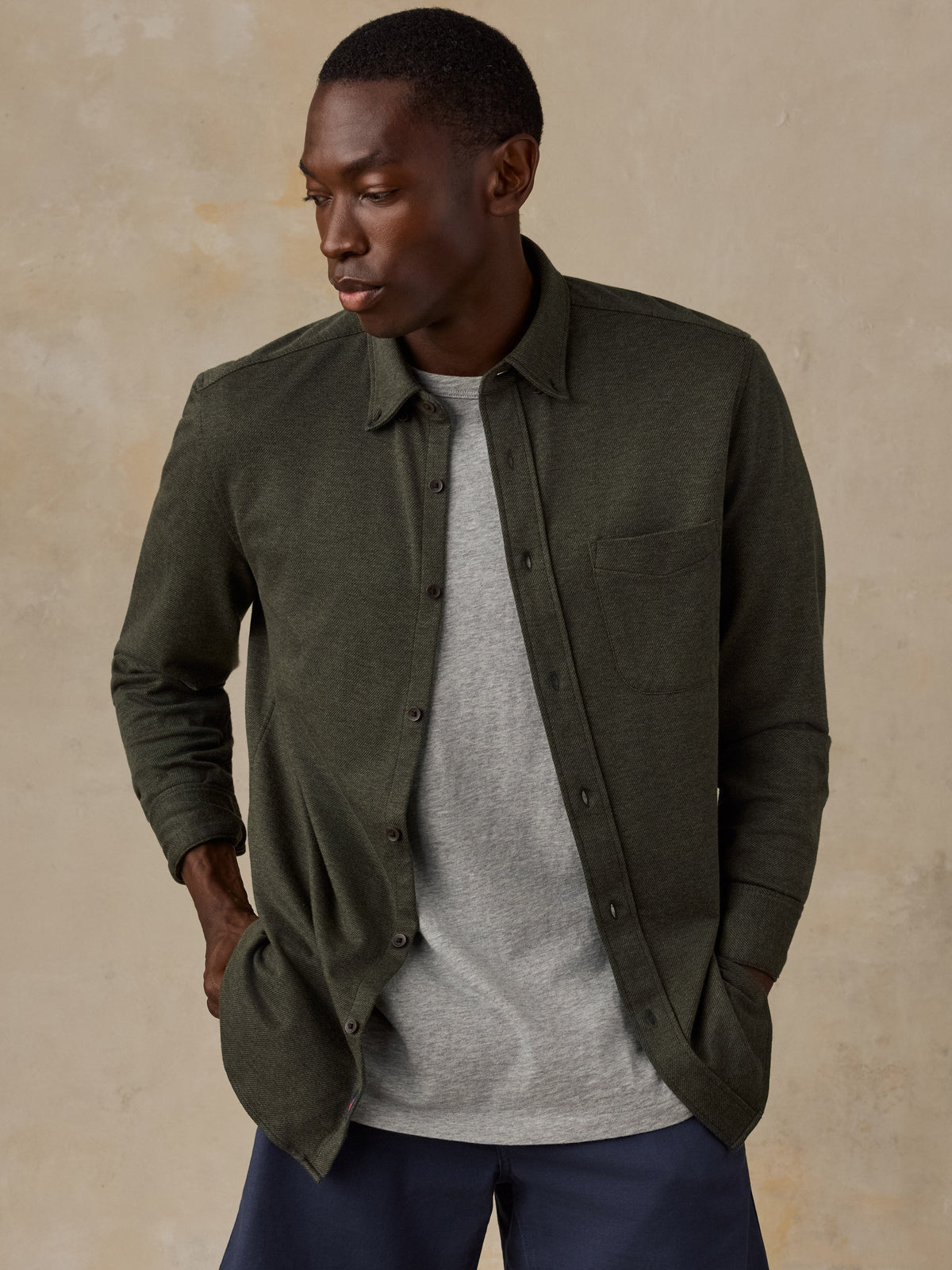 Coastline Knit Shirt Forest Canyon Twill