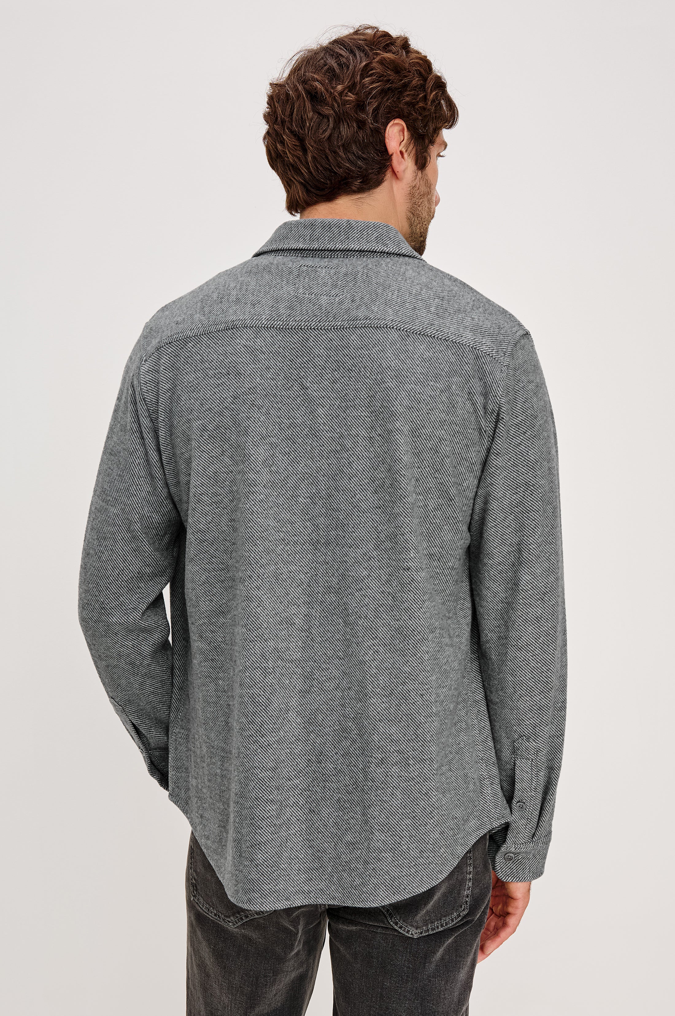 Hawke Shirt Jacket Charcoal Twill