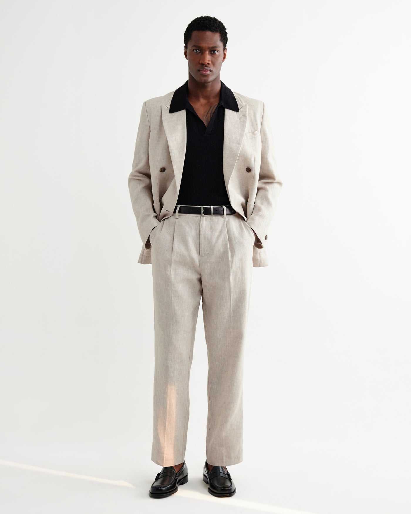 Vigo Blazer in Linen Natural