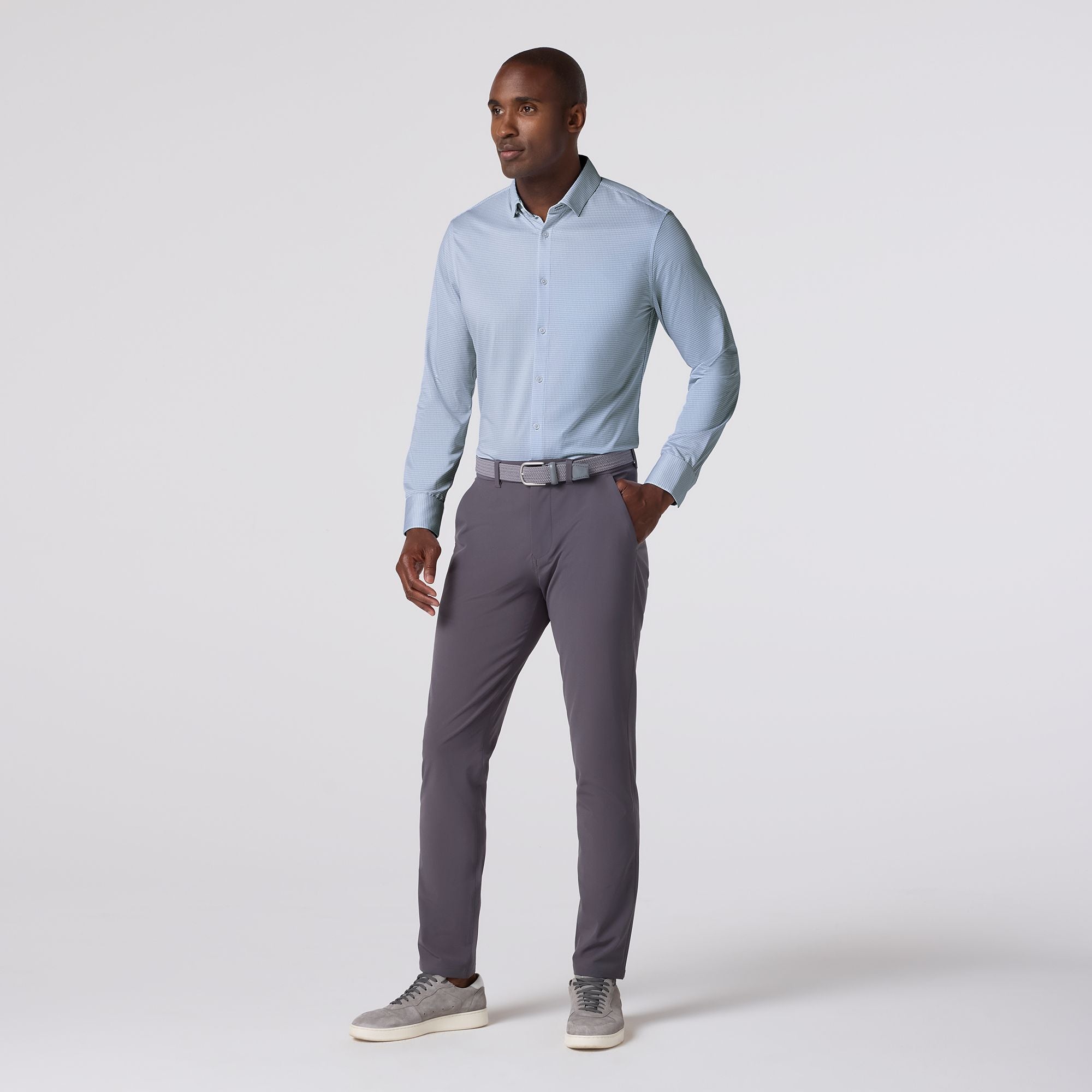 Halyard Dress Shirt Cloud Blue Peter Gingham