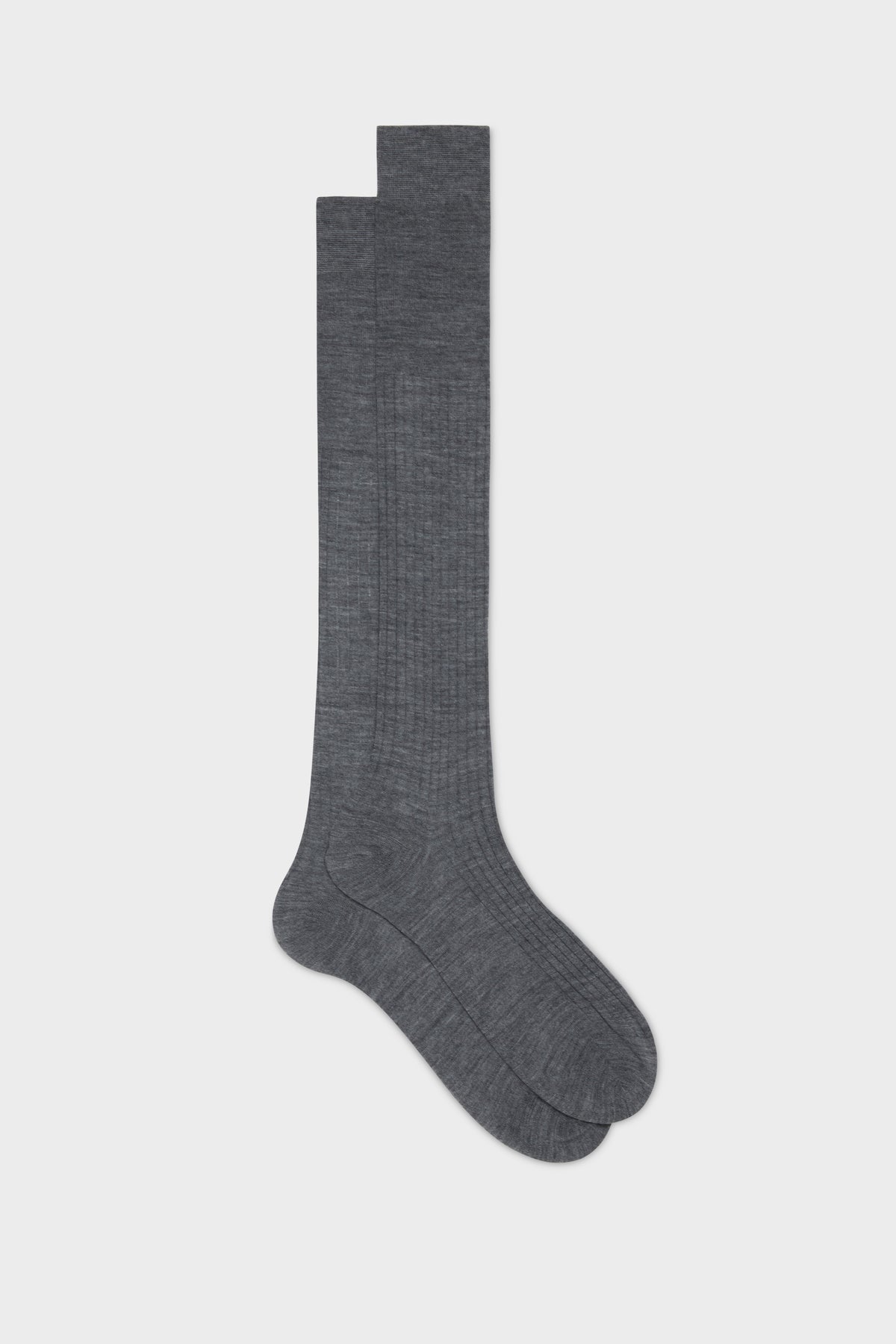 Wool Blend 80/20 Mid-Calf Sock Heather Grey