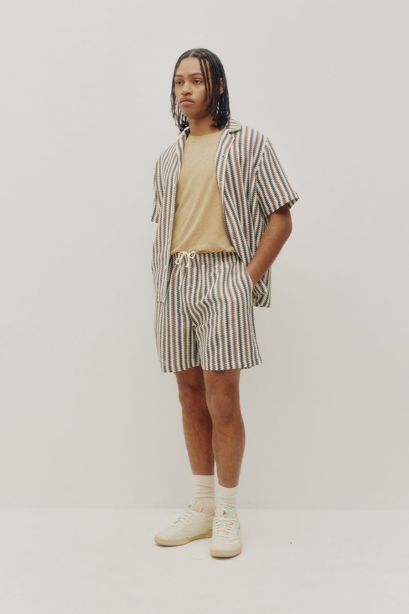 Zig Zag Short Brown