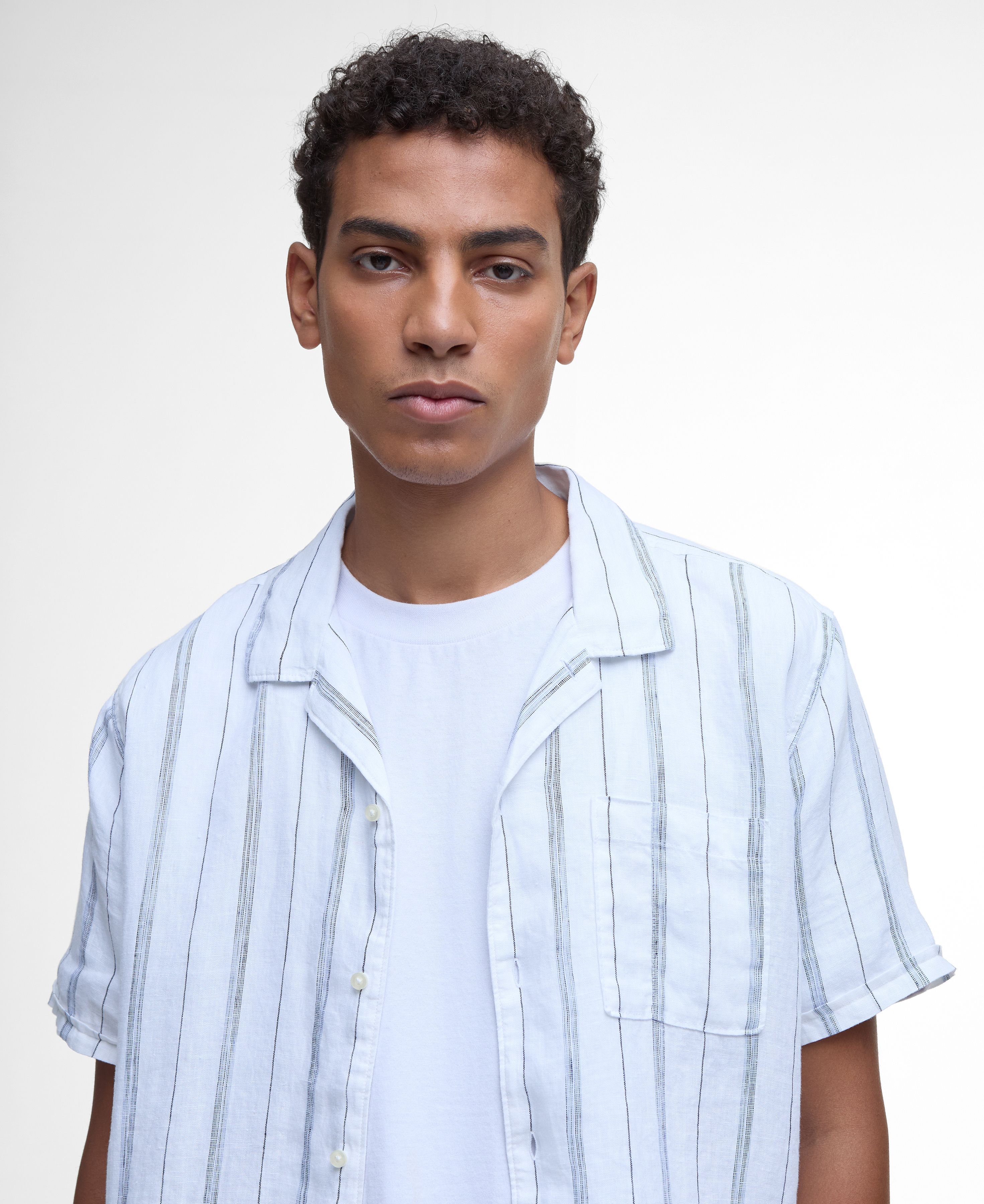 Garnock Stripe Shirt White