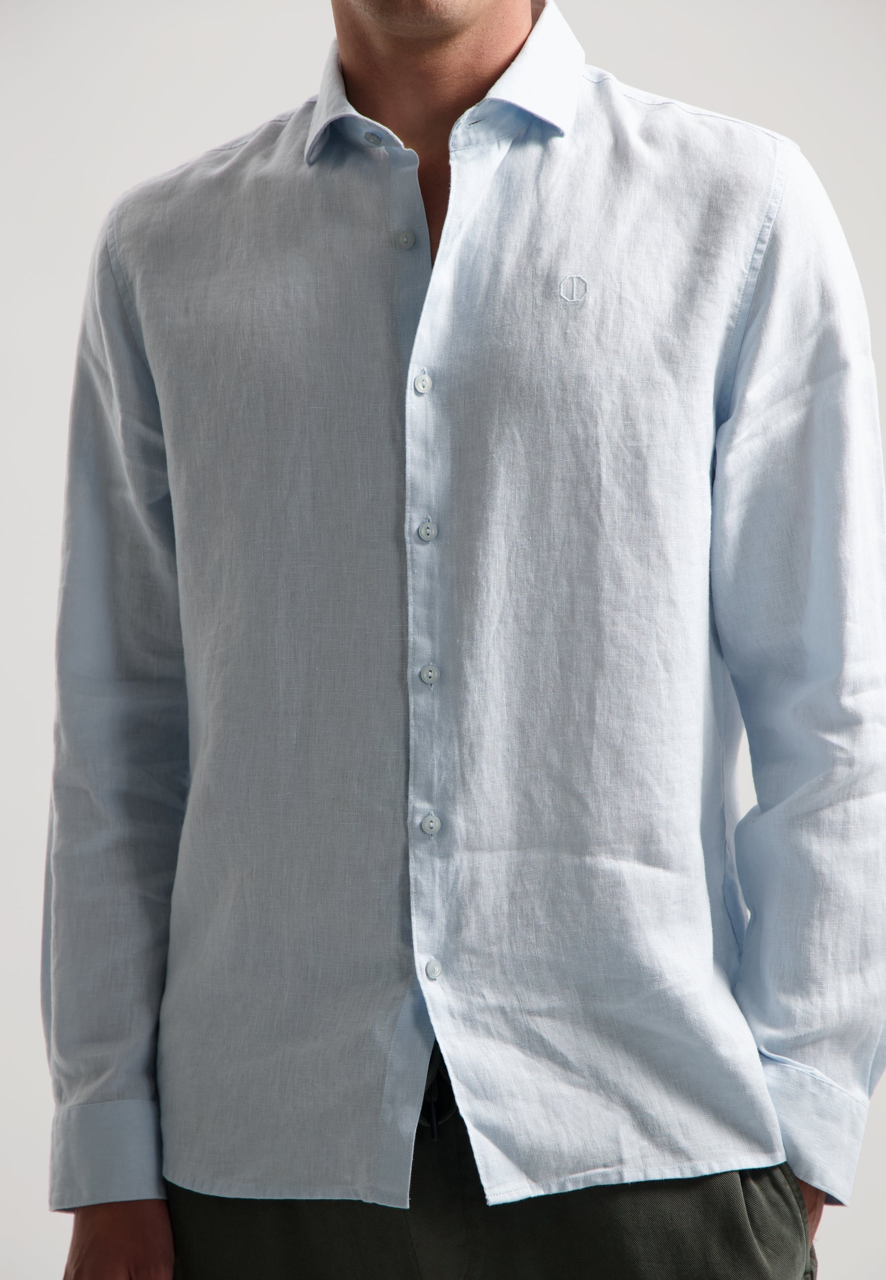 Jagger Linen Shirt Light Blue