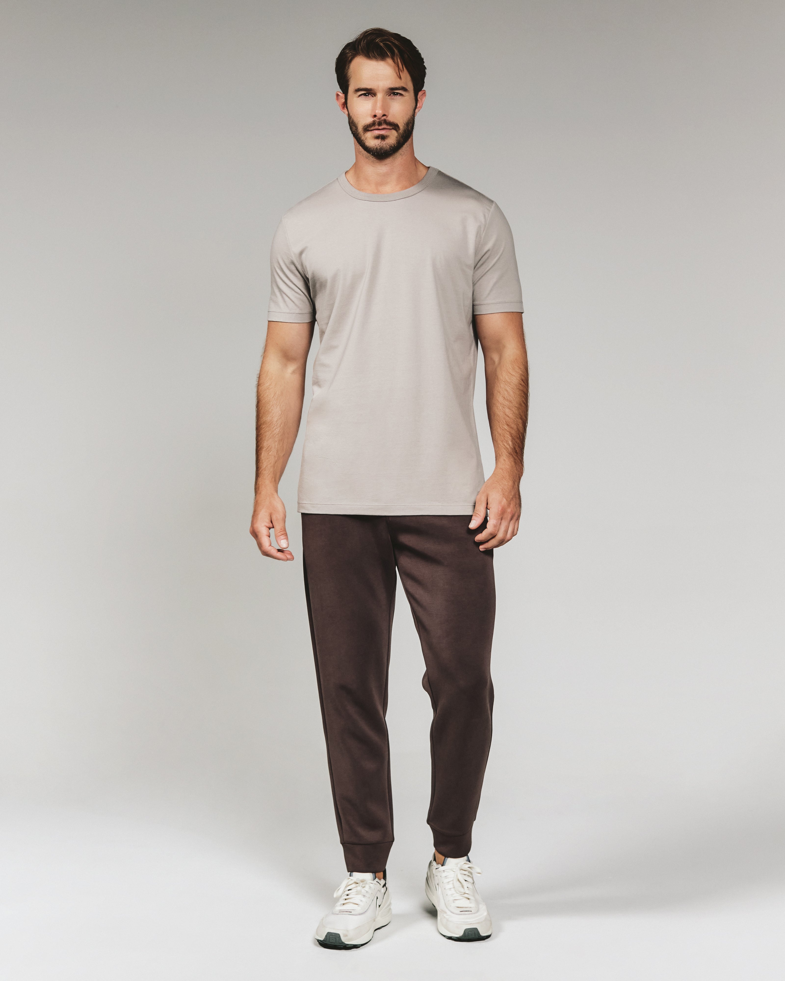 Modal Tee Smokey Taupe