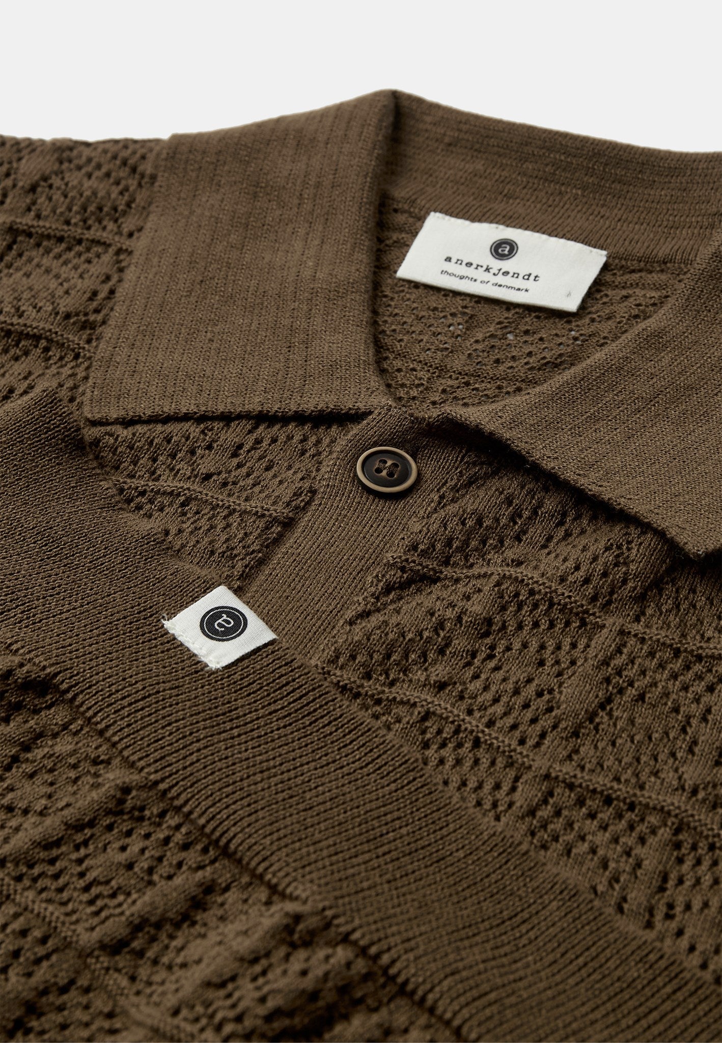 Aksamuel Cardigan Knit Shirt Teak