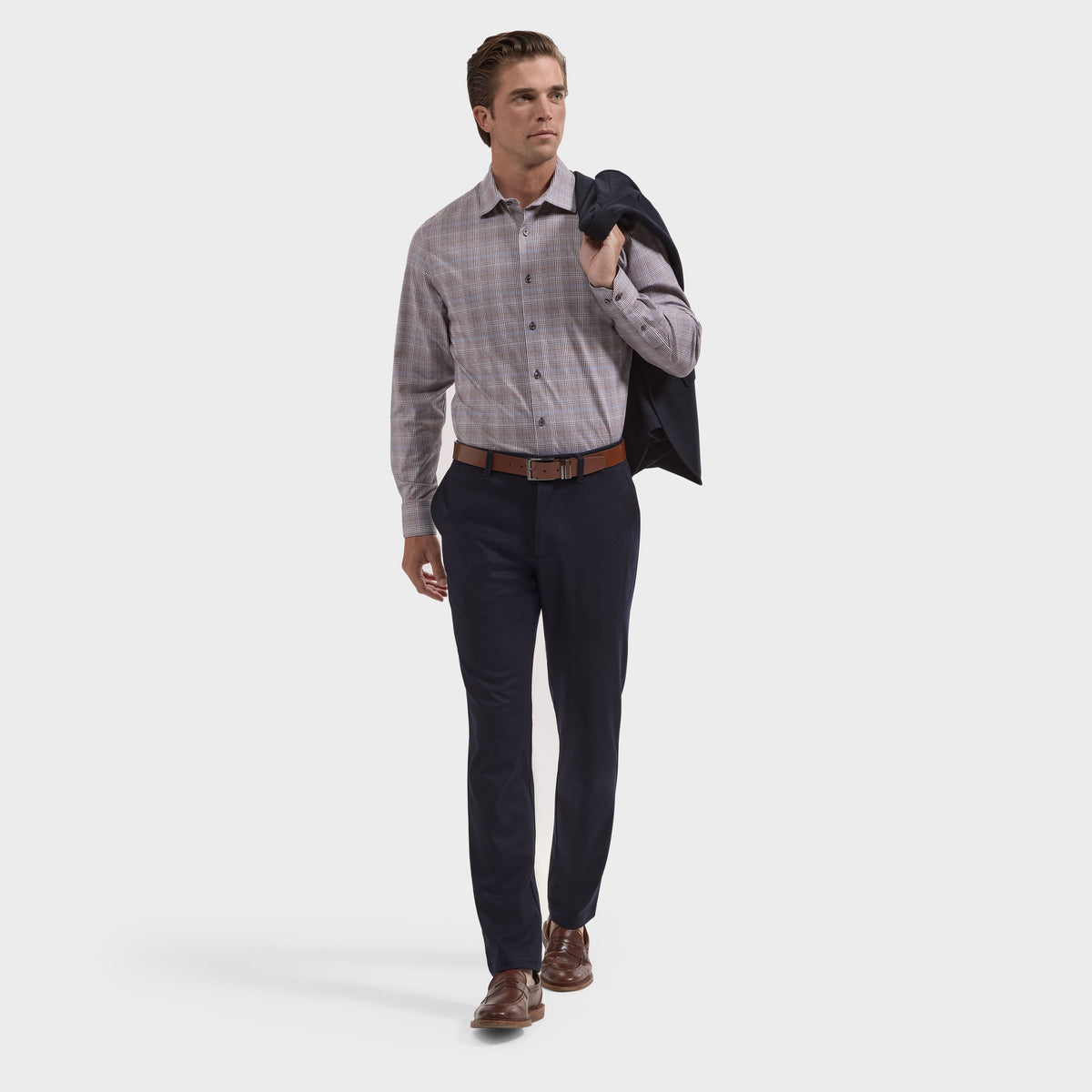 OOOHCotton James Long Sleeve Shirt Burgundy
