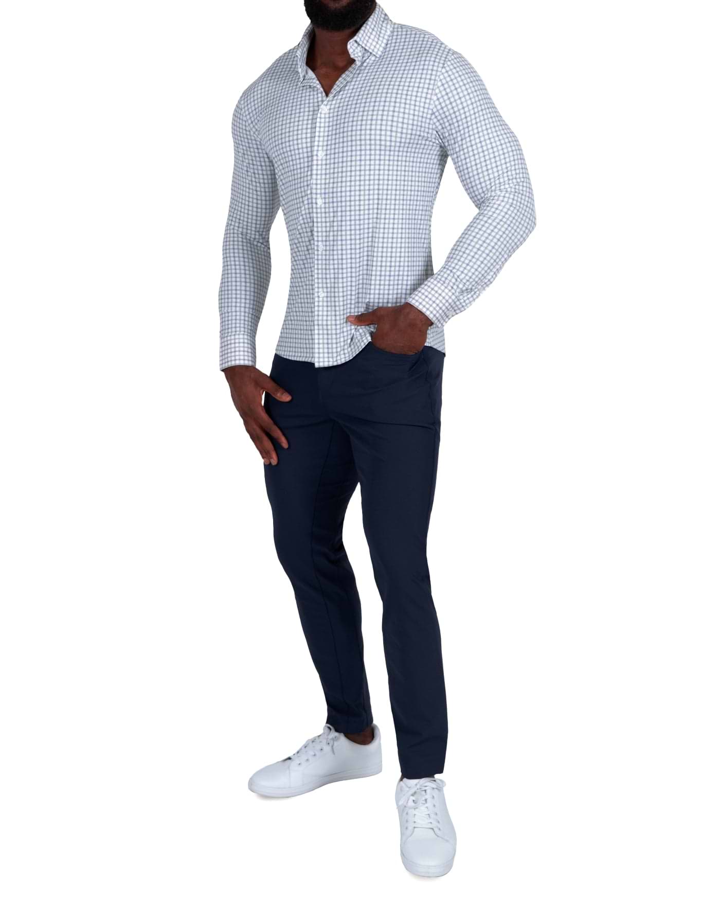 The Dime Shirt White/Grey/Light Blue