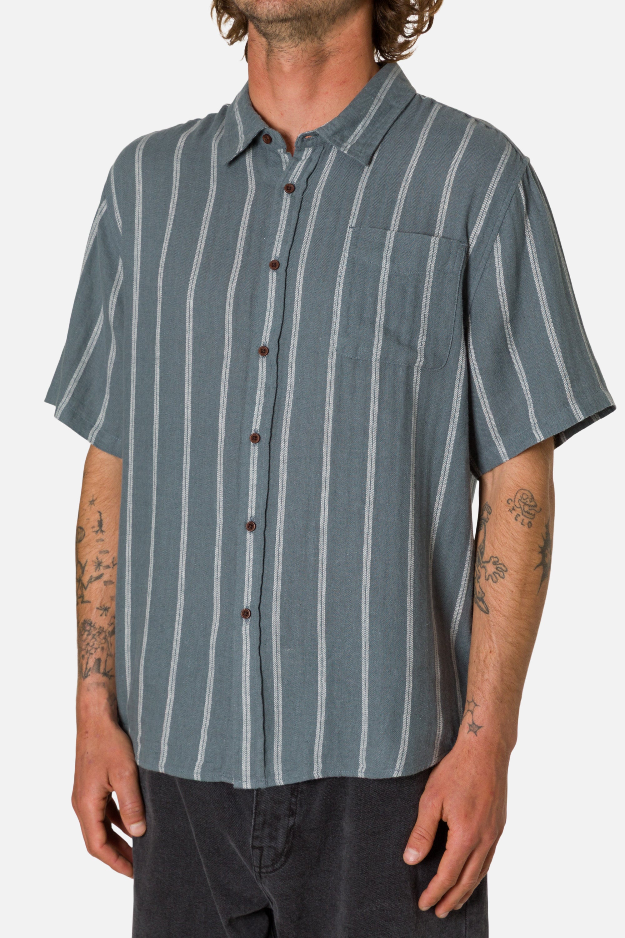 Alan Shirt Tempest Blue