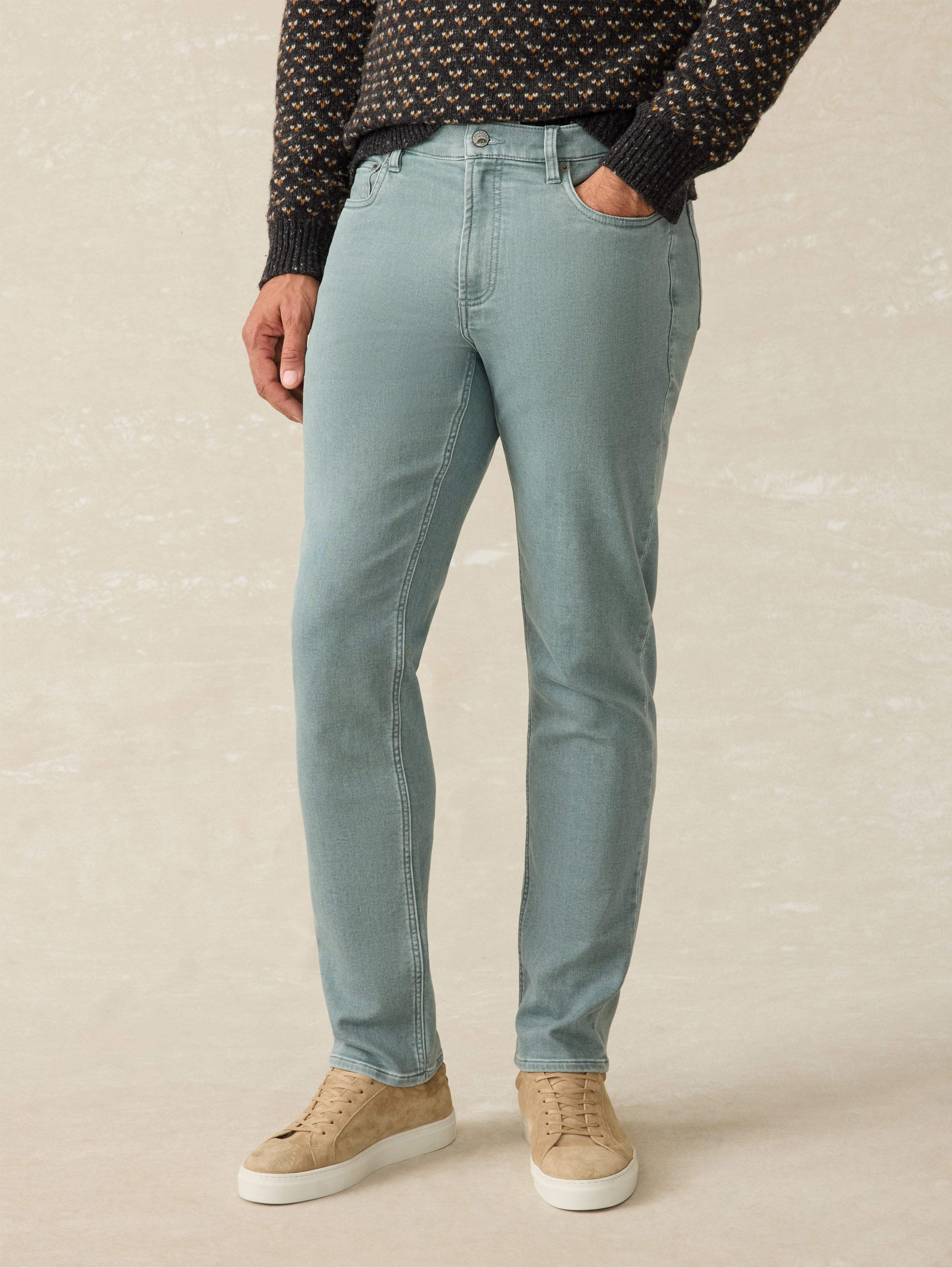 Stretch Terry 5 Pocket Ocean Glass