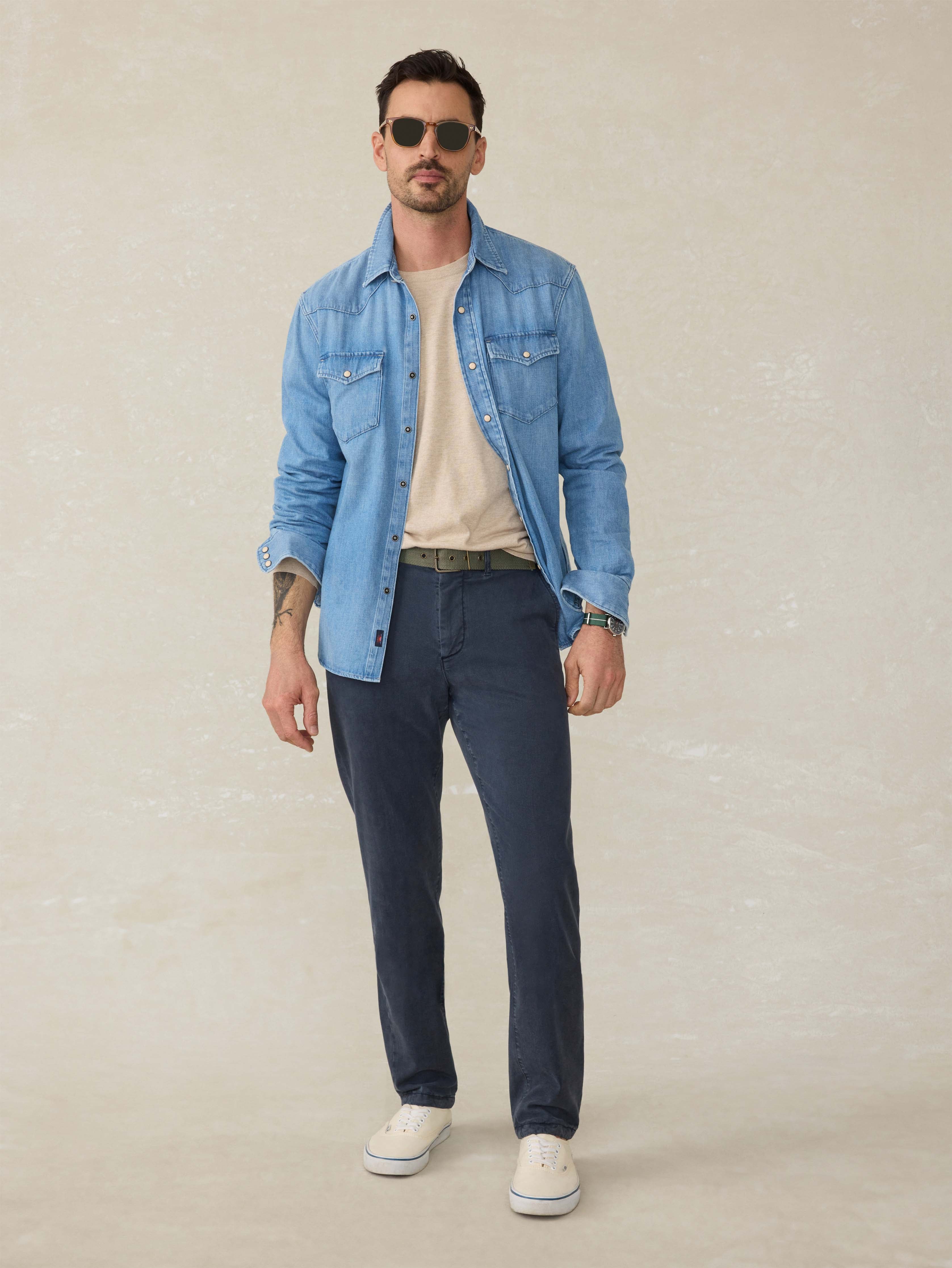 Coastline Chino Pant Blue Nights