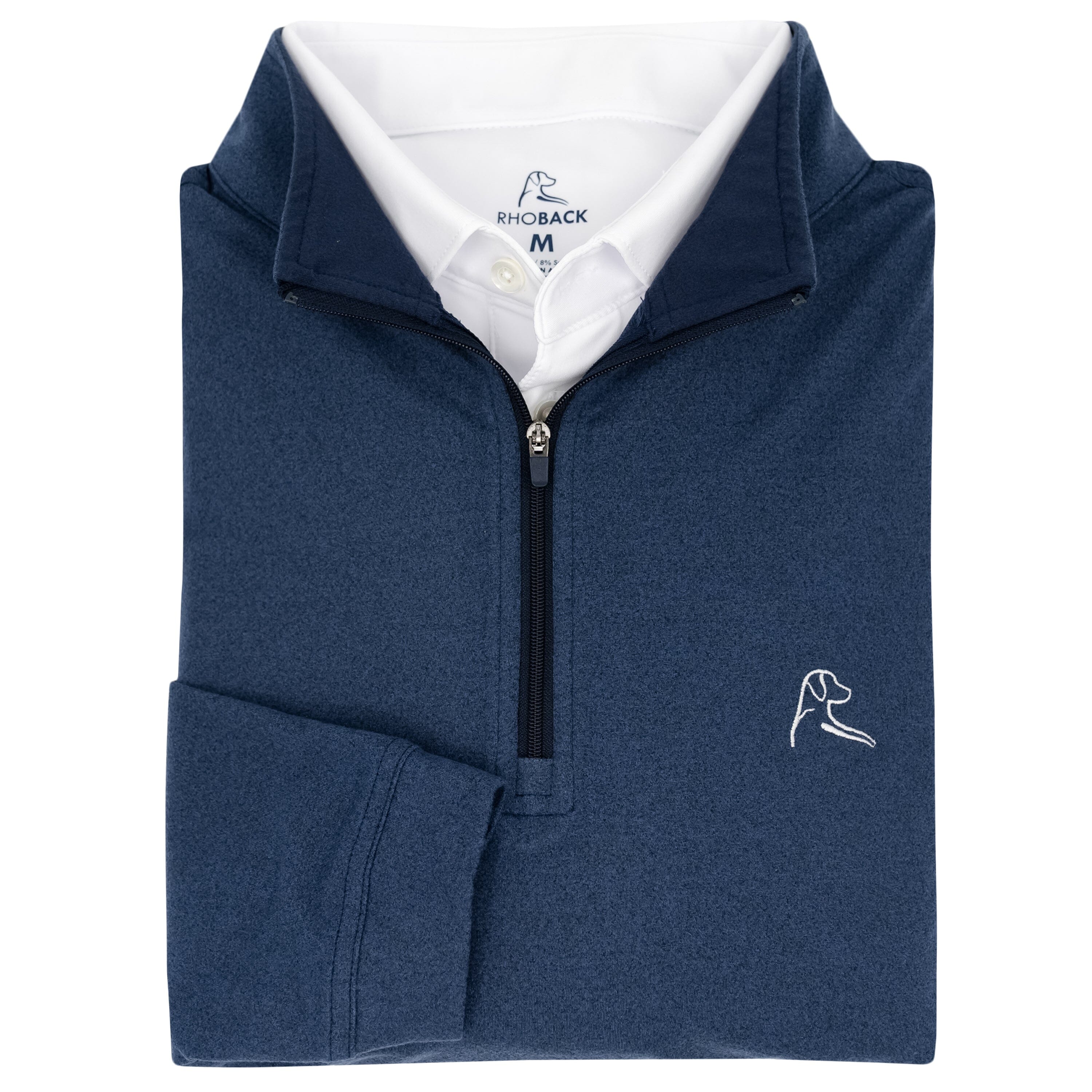 Signature Performance 1/4 Zip Fleet Navy/Slate Blue