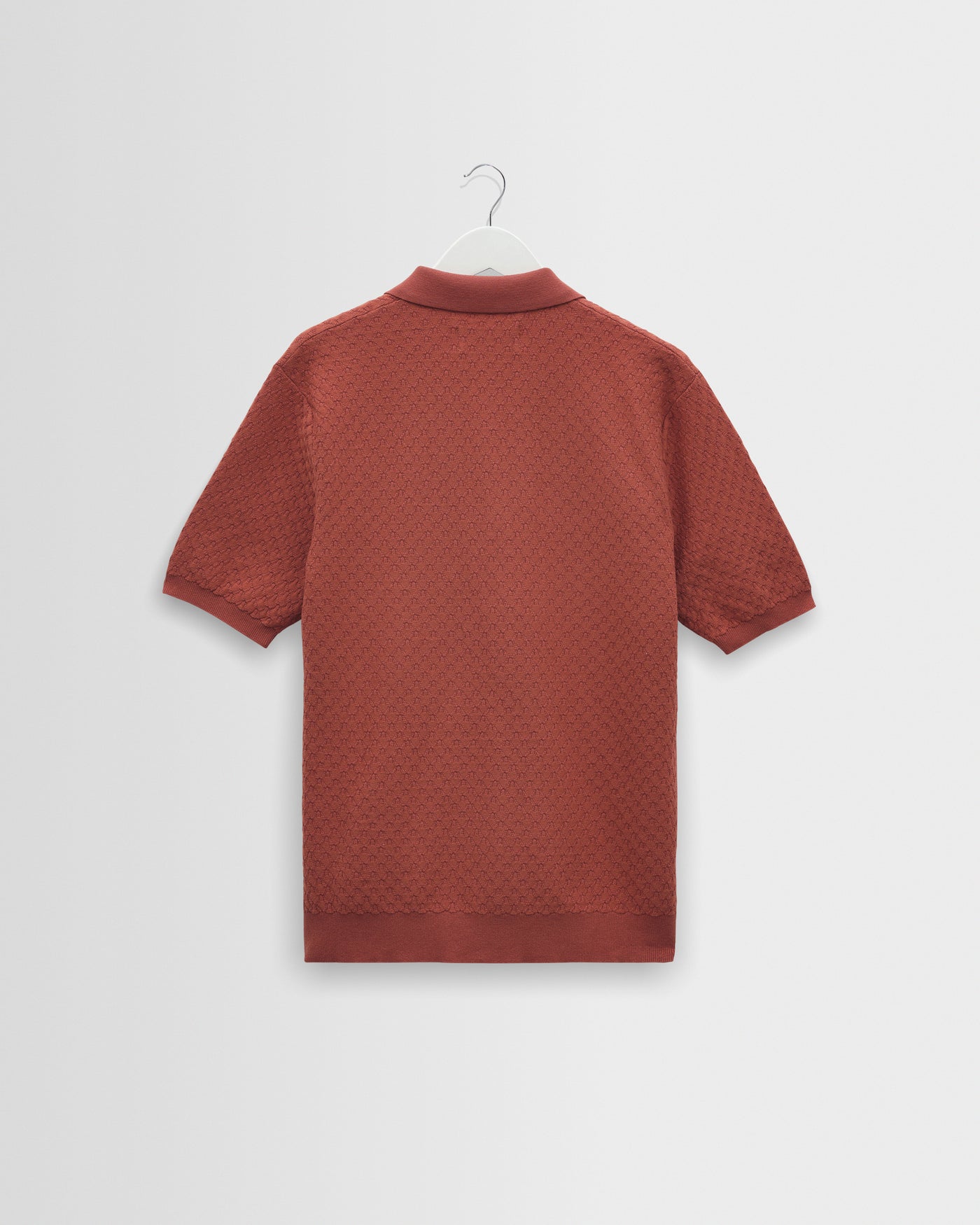 Naples Polo in Retro Diamond Cotton Rust
