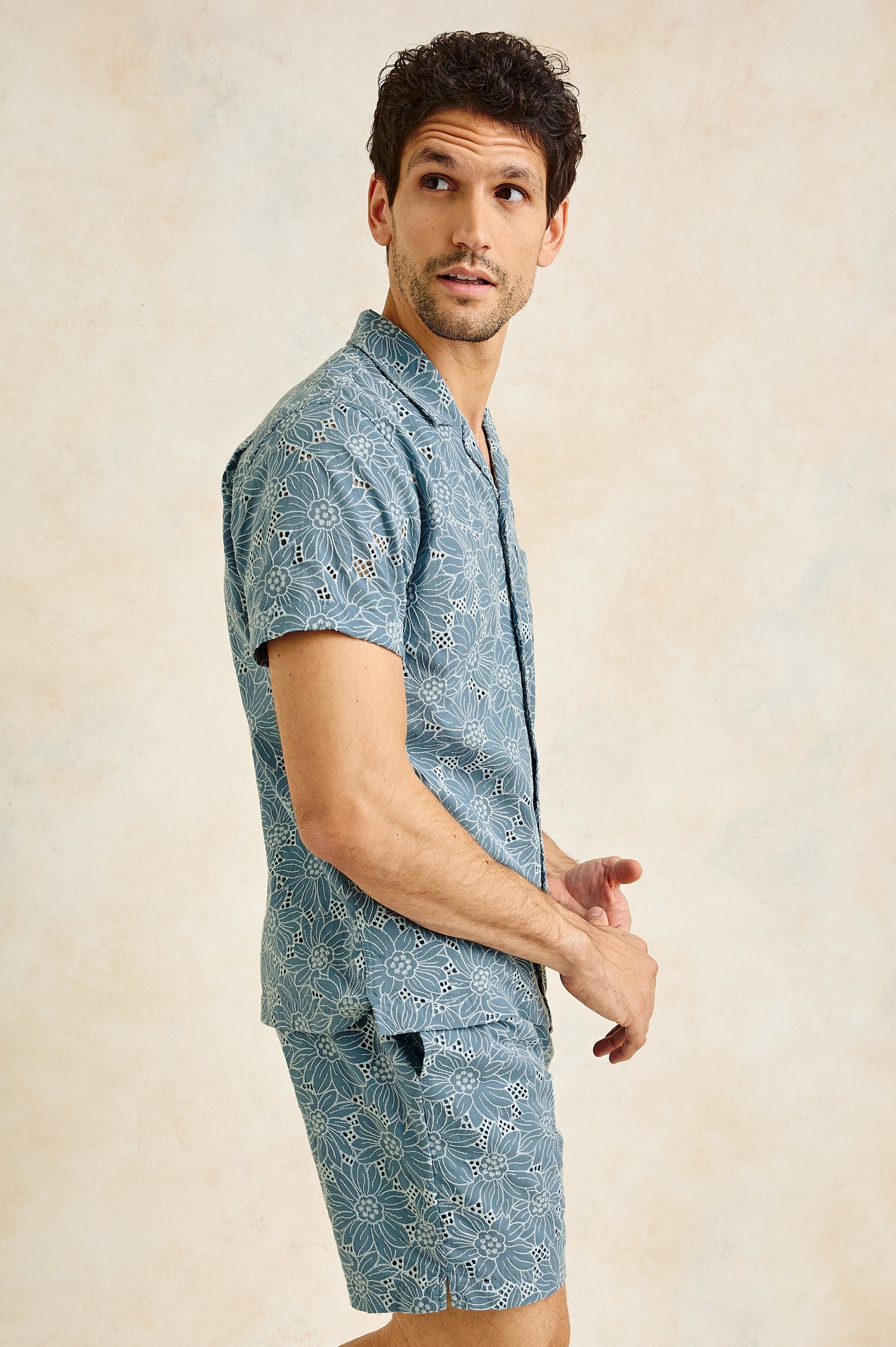 Tyler Shirt Multi Blue Sunflower