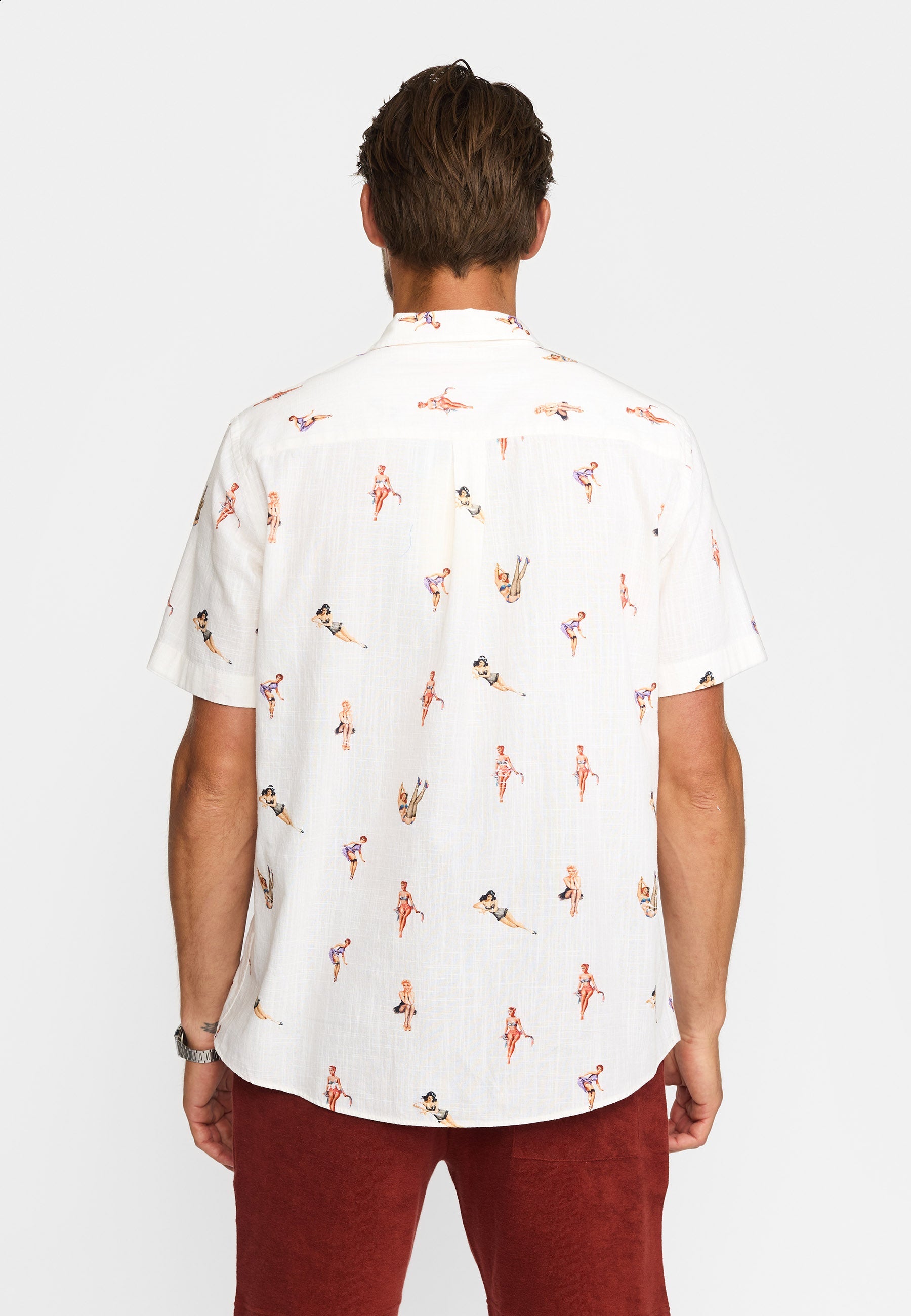 Short-Sleeved Cuban Shirt Off-White
