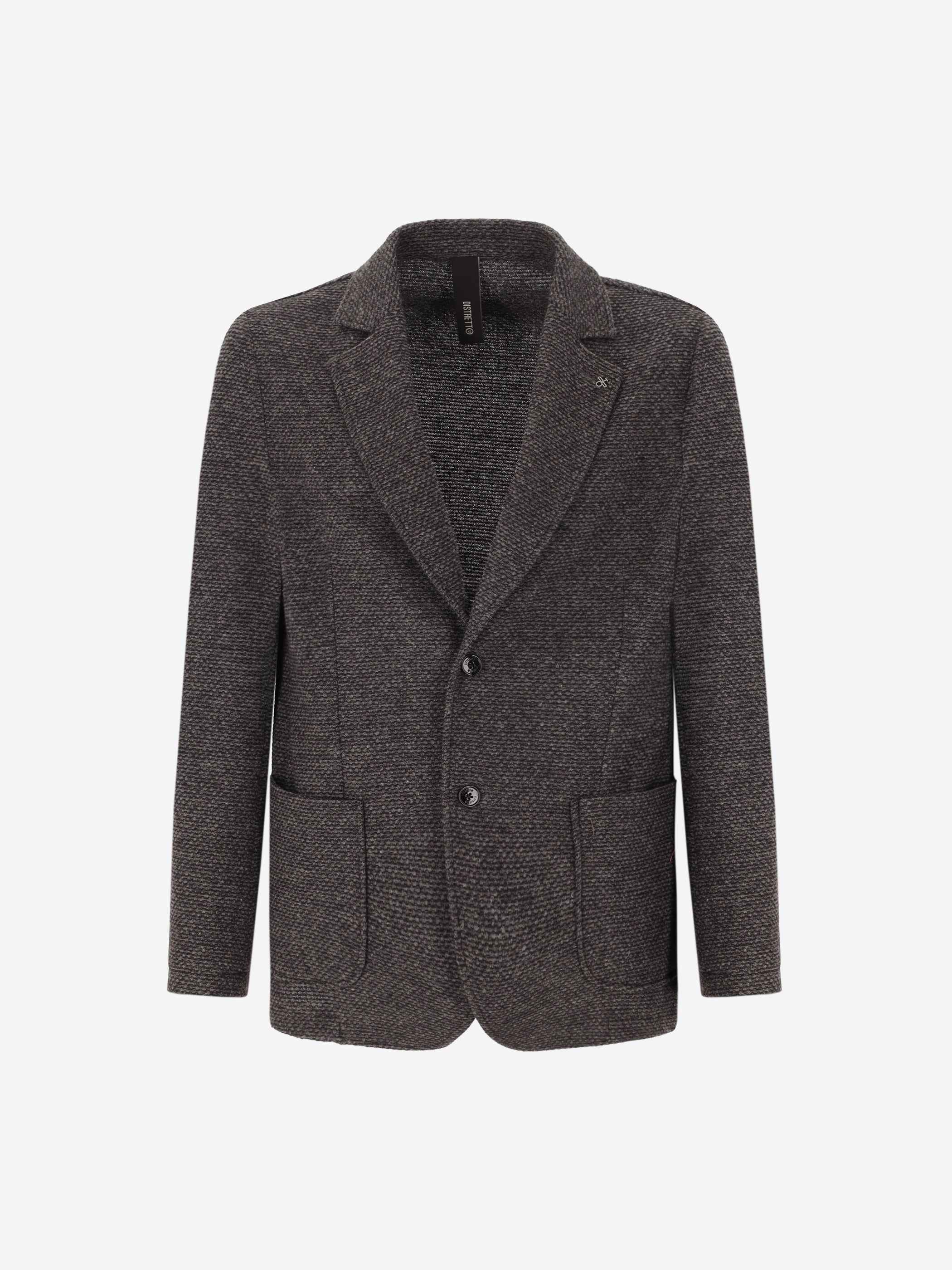 Pad Textured Jacket Charcoal