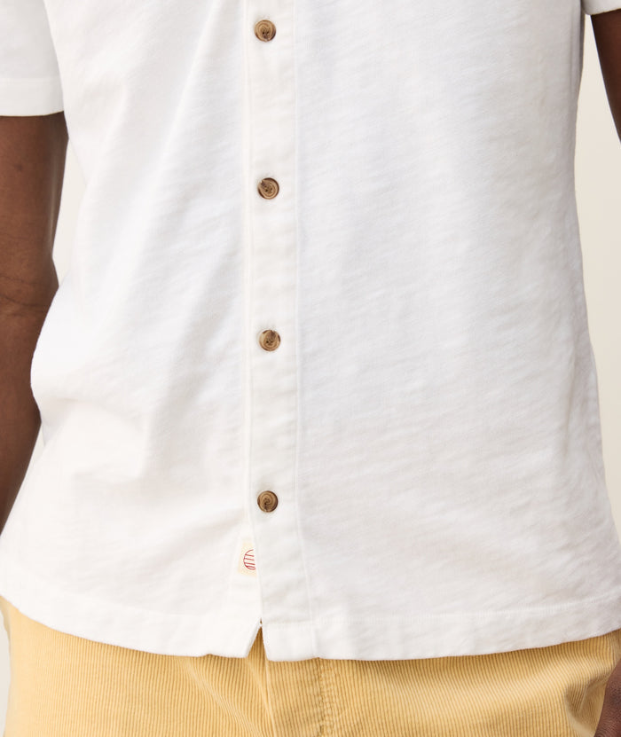 Vintage Heavy Slub Button Down White