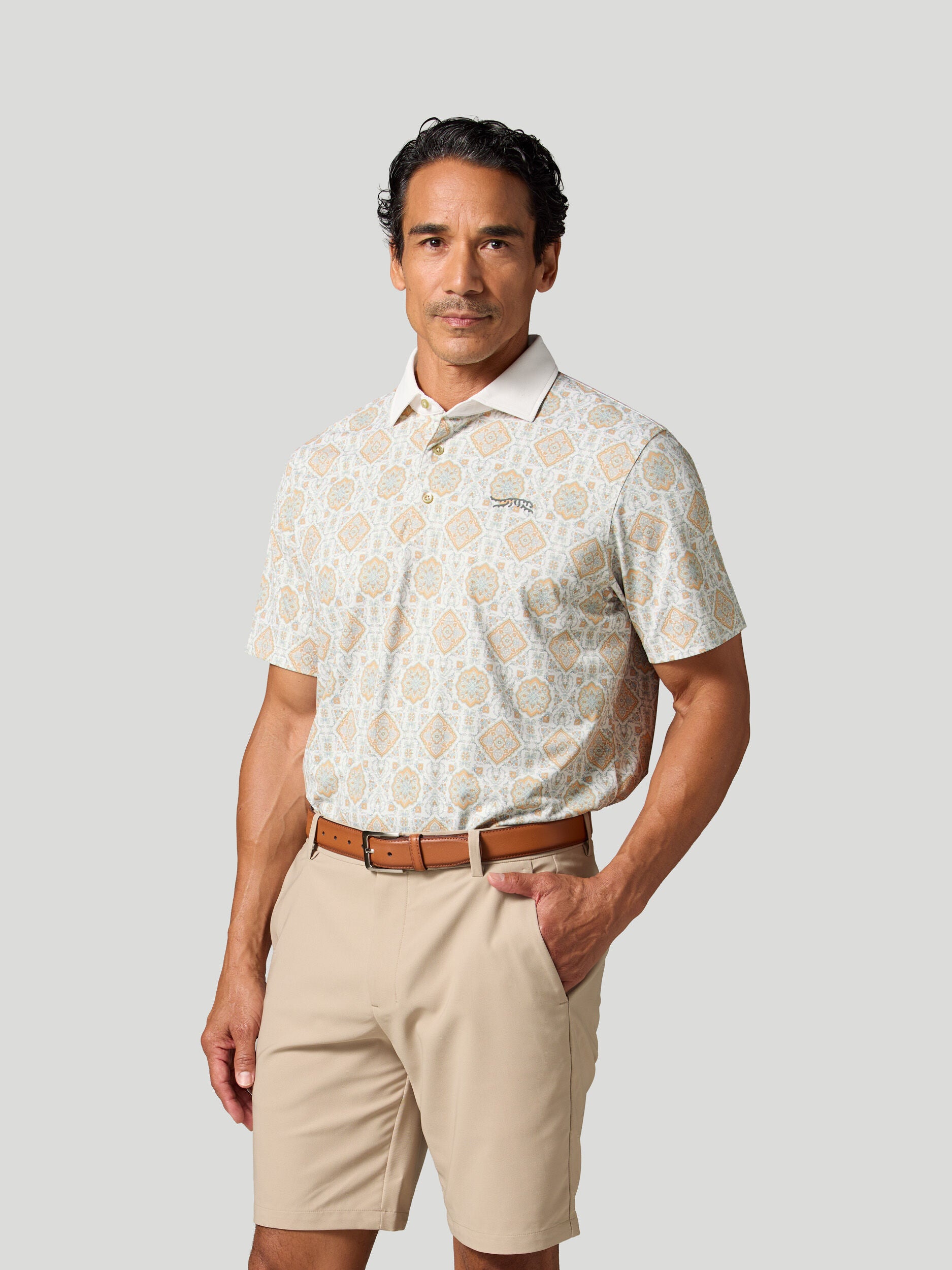 Elite Pique Polo Light Orange