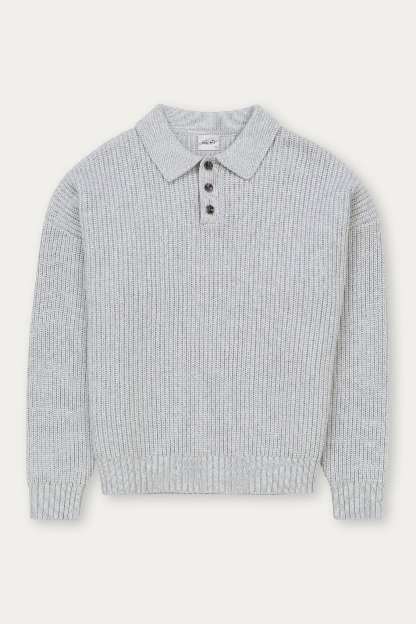 Knitted Polo Grey