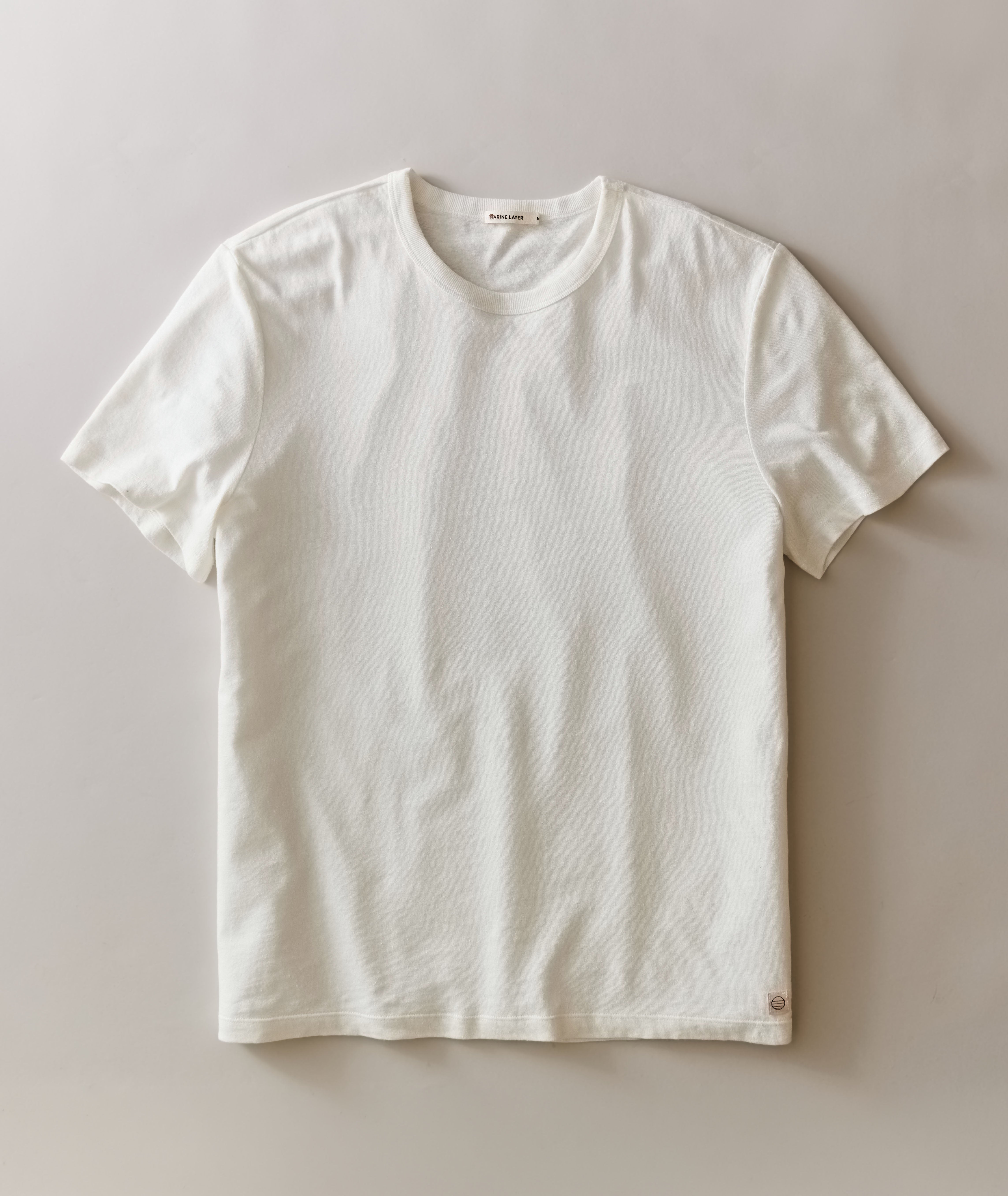 Relaxed Hemp Cotton Tee White