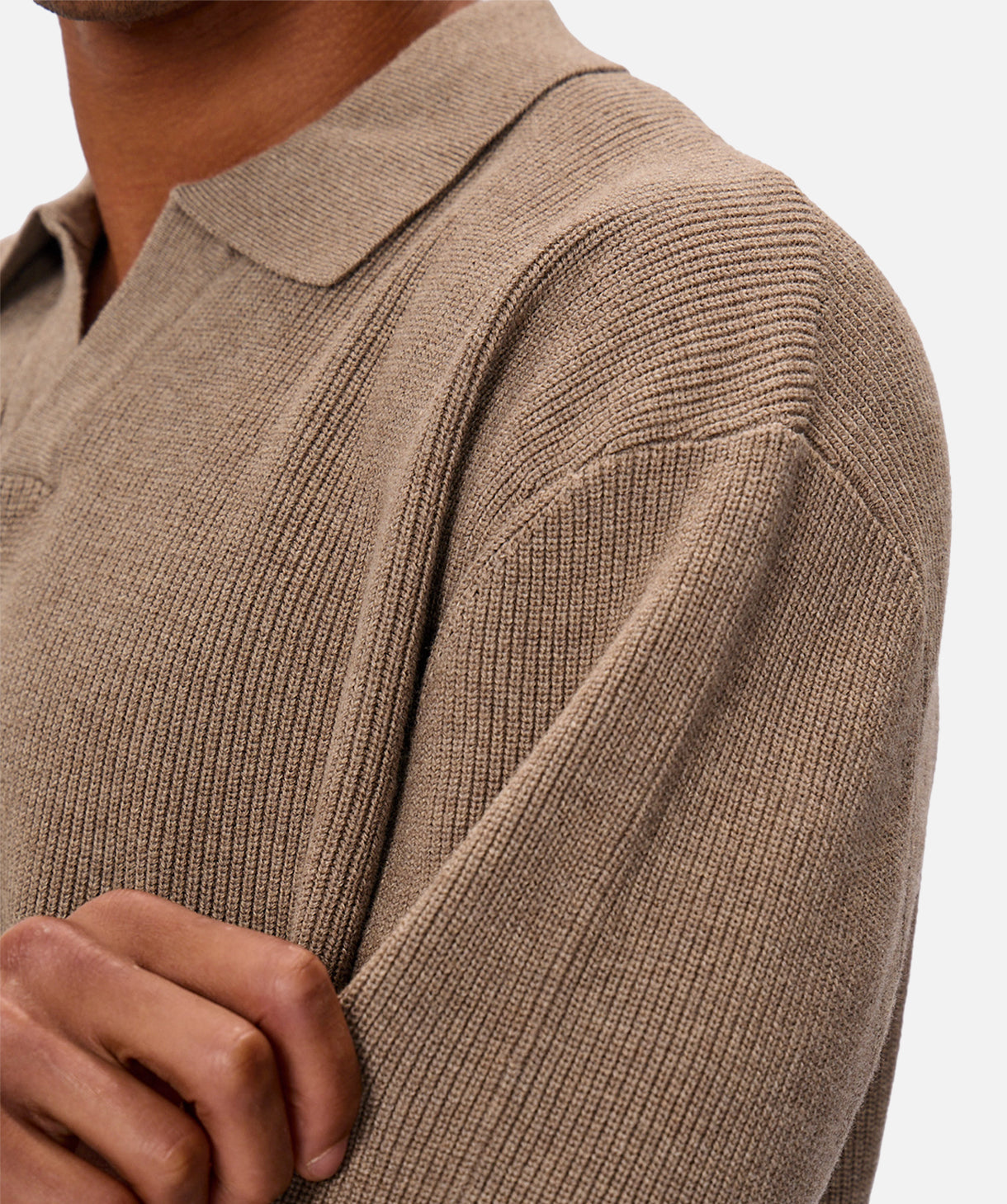 The New England Polo Knit Walnut