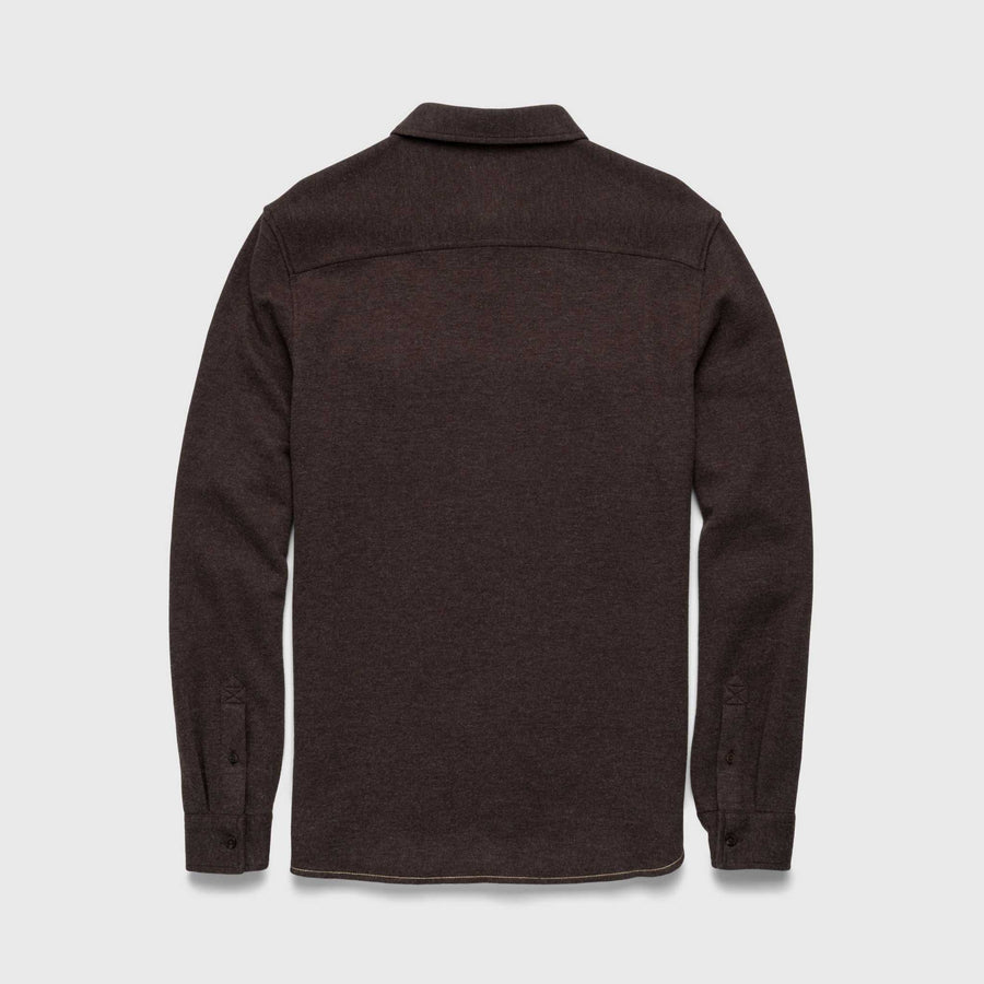 Rex Soft Rib 2-Patch Pocket Shirt Brown Heather
