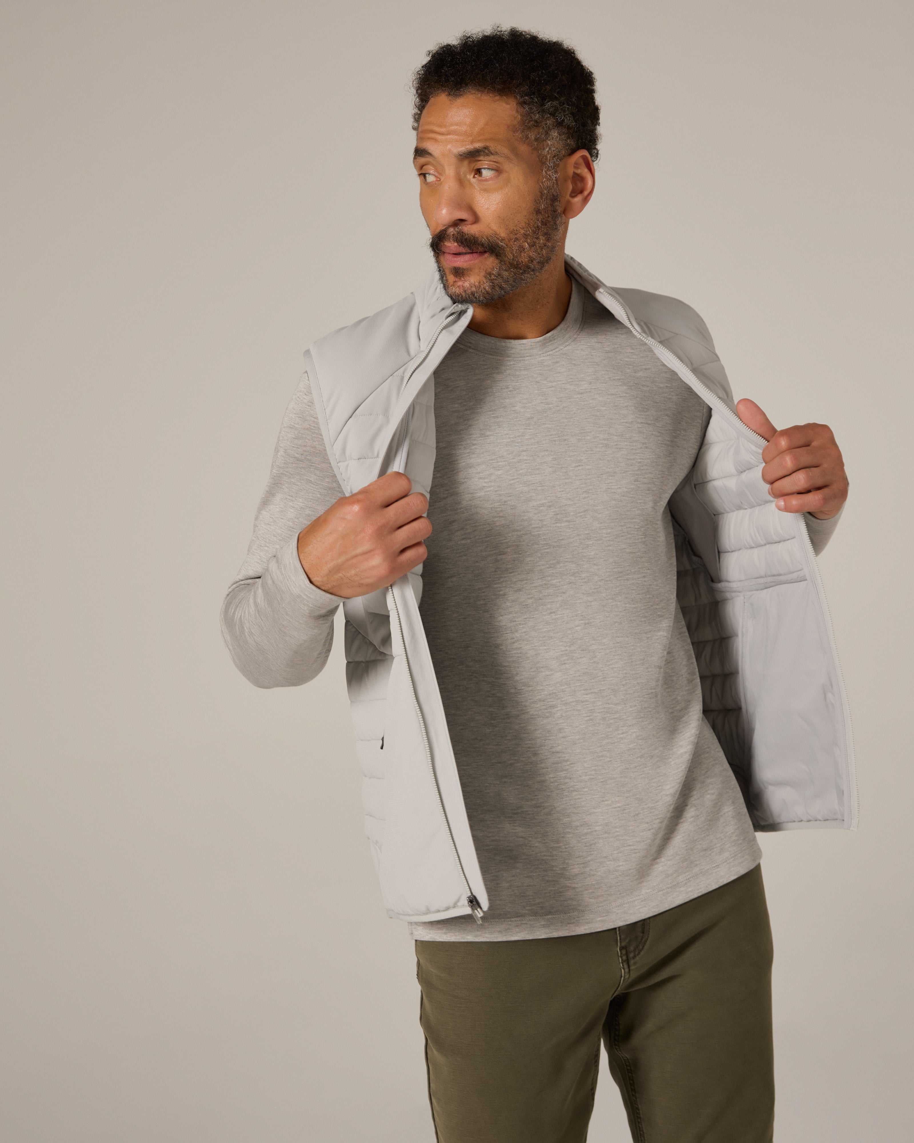 Rev Long Sleeve Modal Tee Heather Grey
