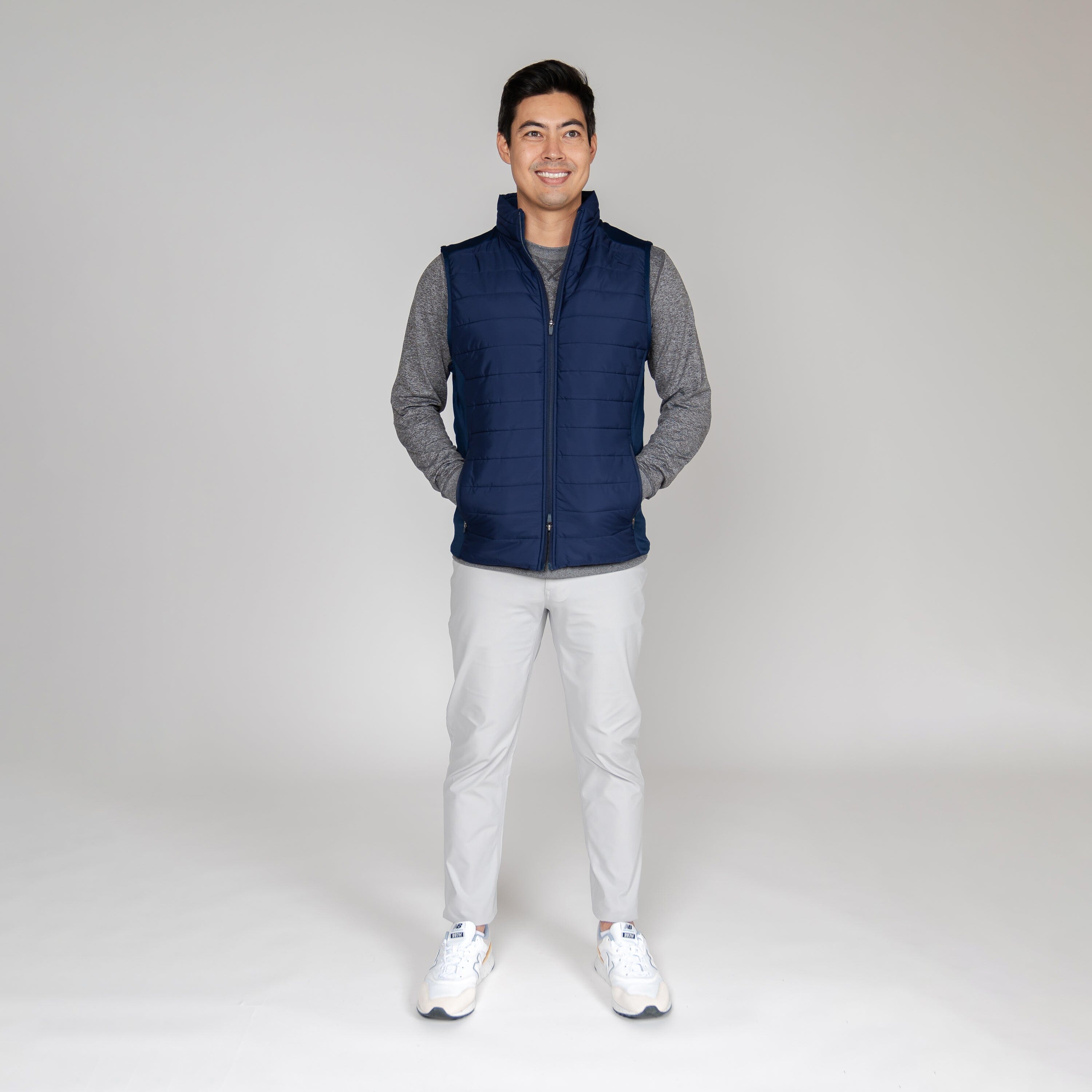 Fulton Quilted Performance Vest Fleet Navy