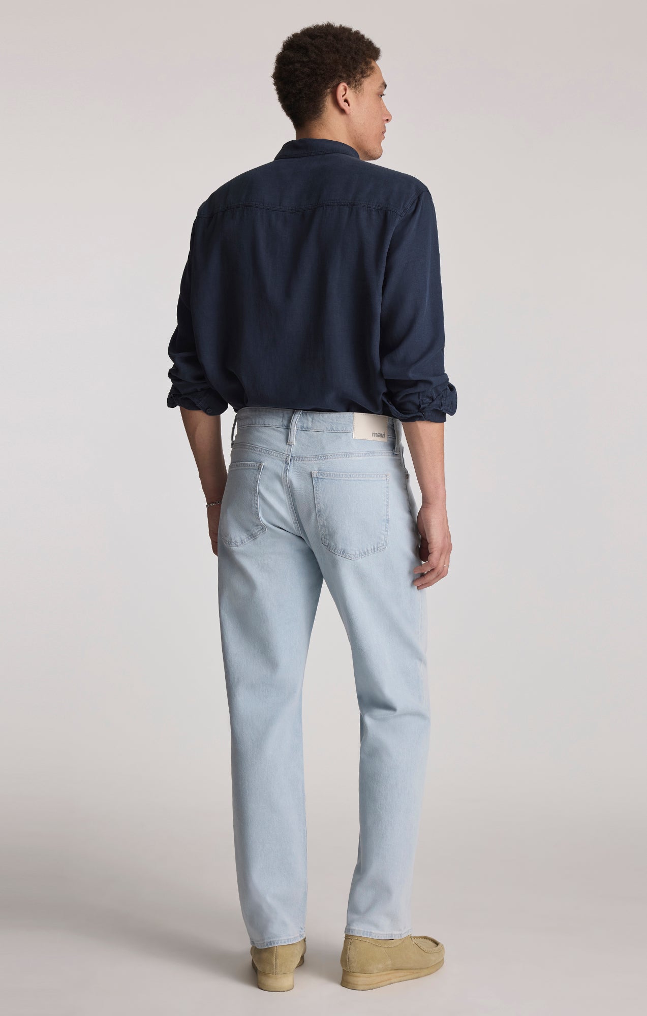 Marlon Relaxed Denim Bleached Ocean Blue