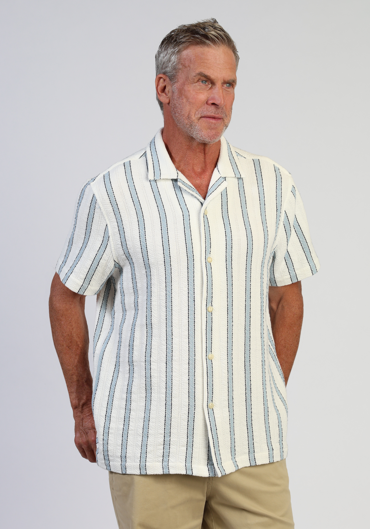 Cabana Shirt Natural/Blue