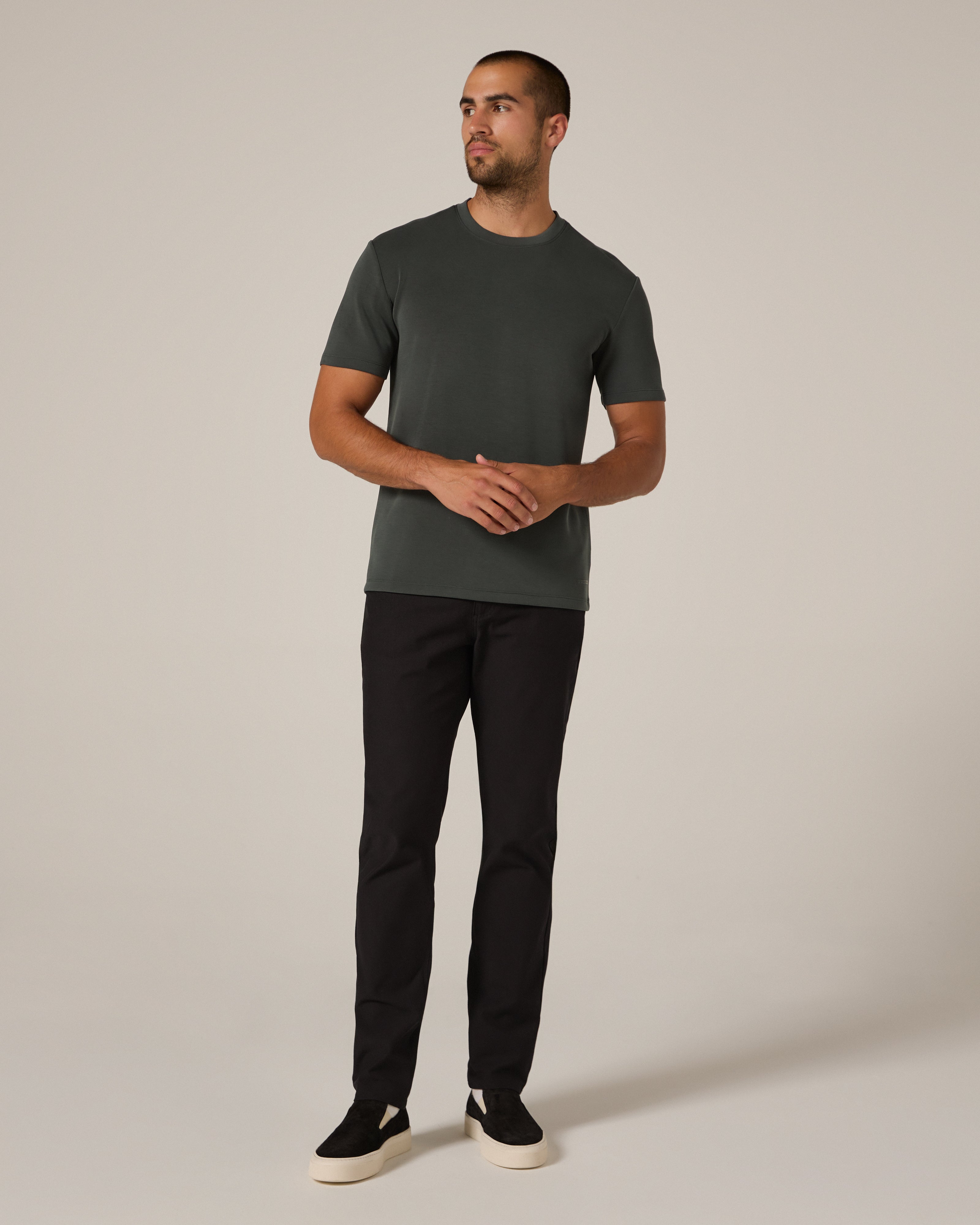 Rev Short Sleeve Modal Tee Basil