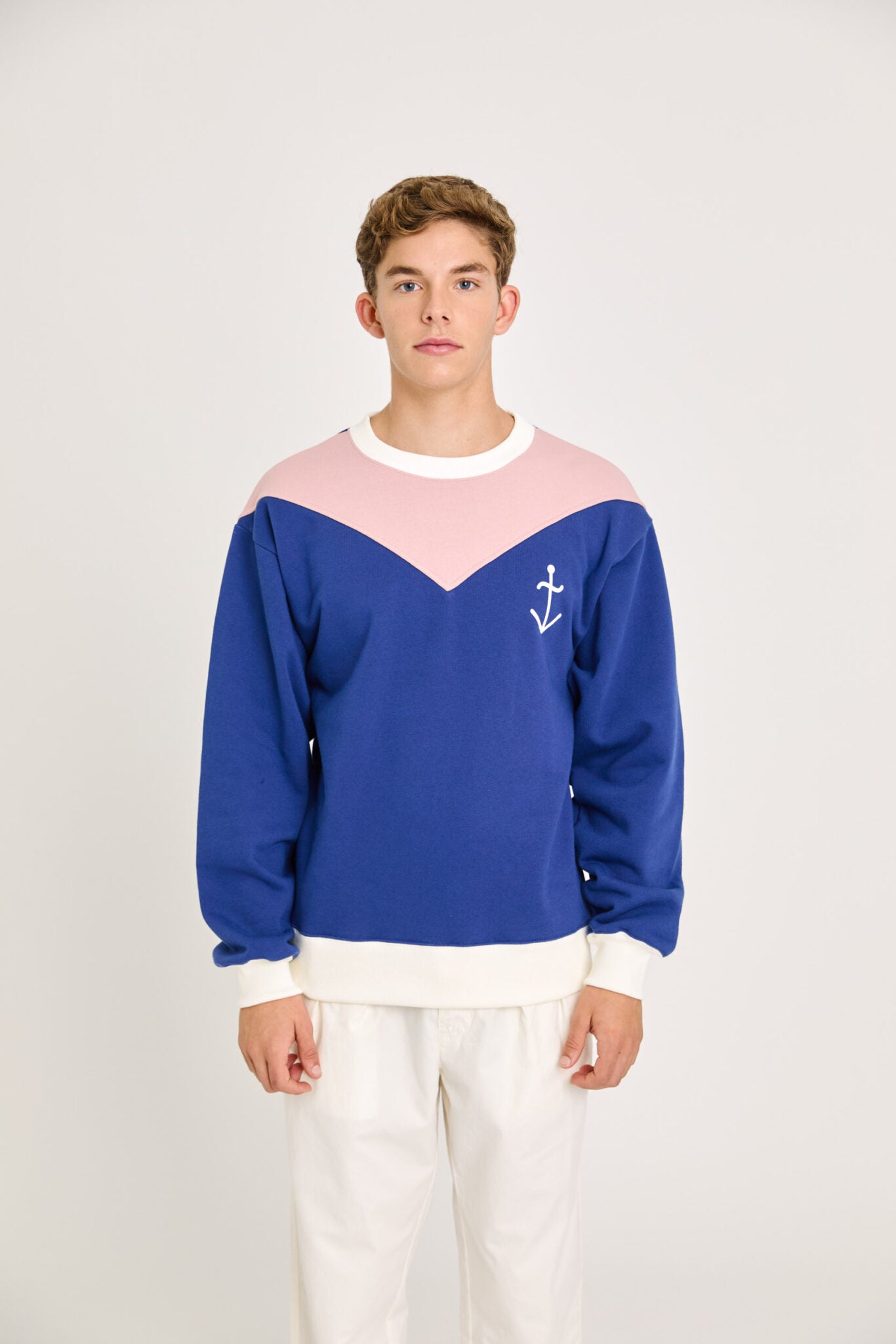 Doria Sweatshirt Clay + Navy
