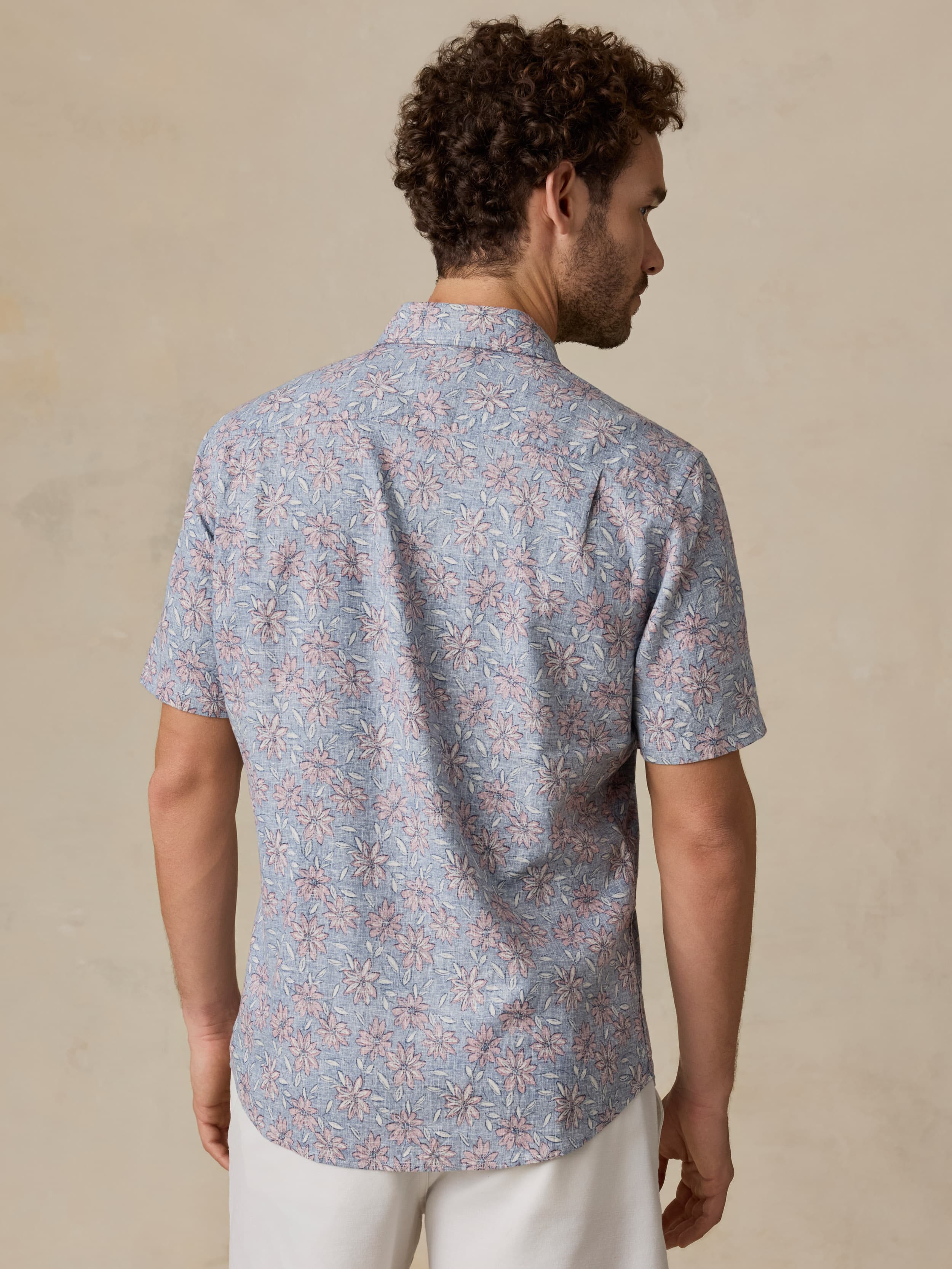 Breeze Short Sleeve Shirt Antique Berry Floral