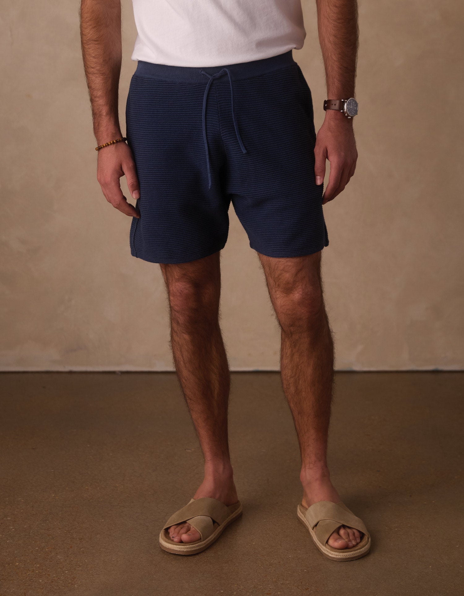 Robles Birdseye Knit Short Denim/Dark Navy